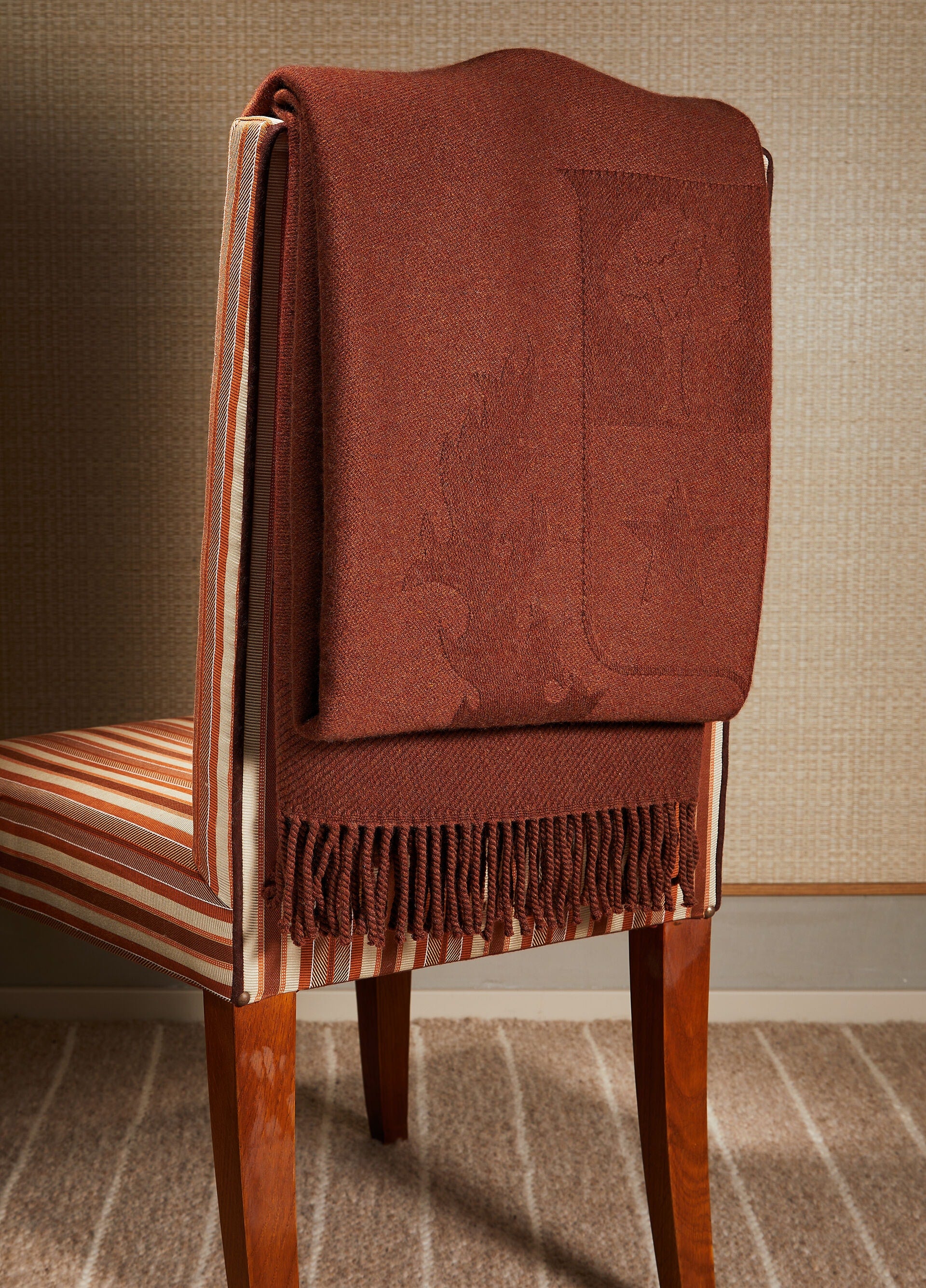 Crest Blanket - Nutmeg Melange