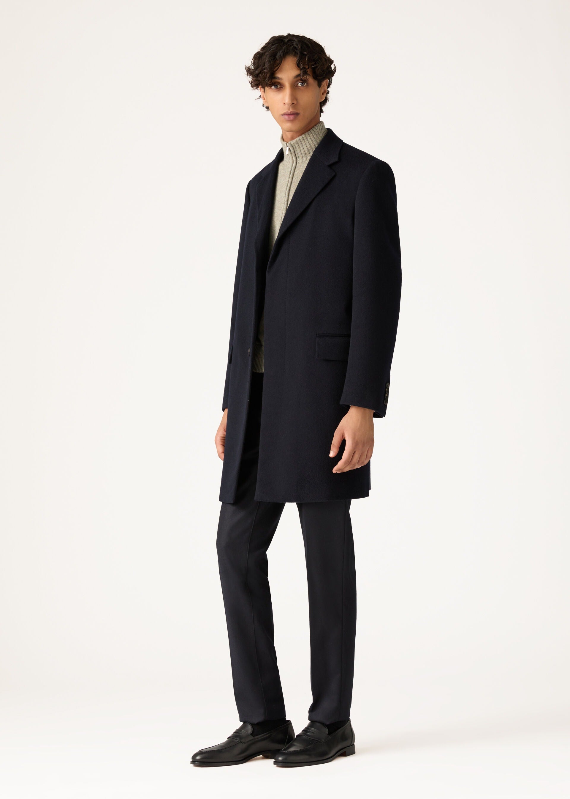International Coat - Navy Blue