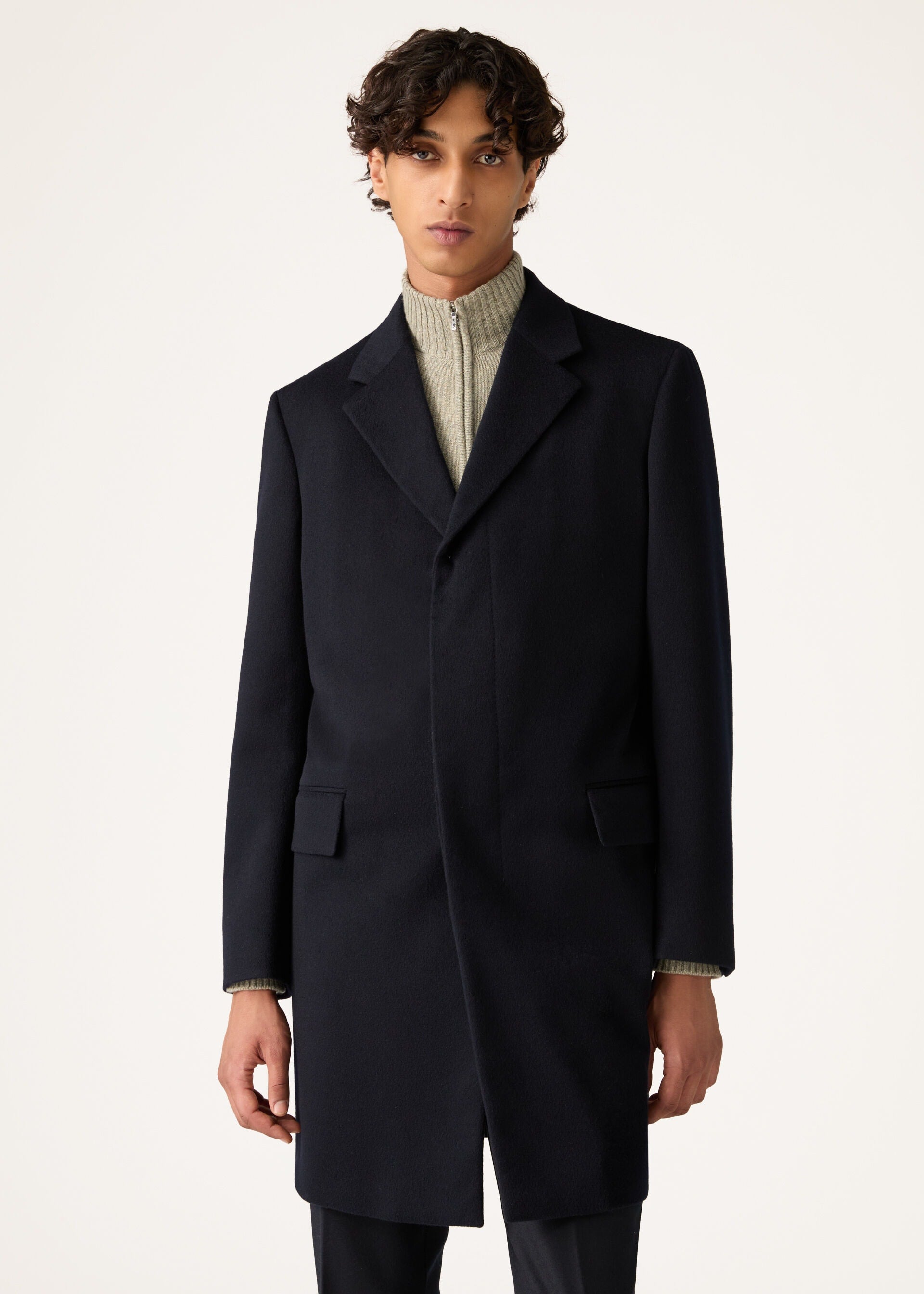 International Coat - Navy Blue