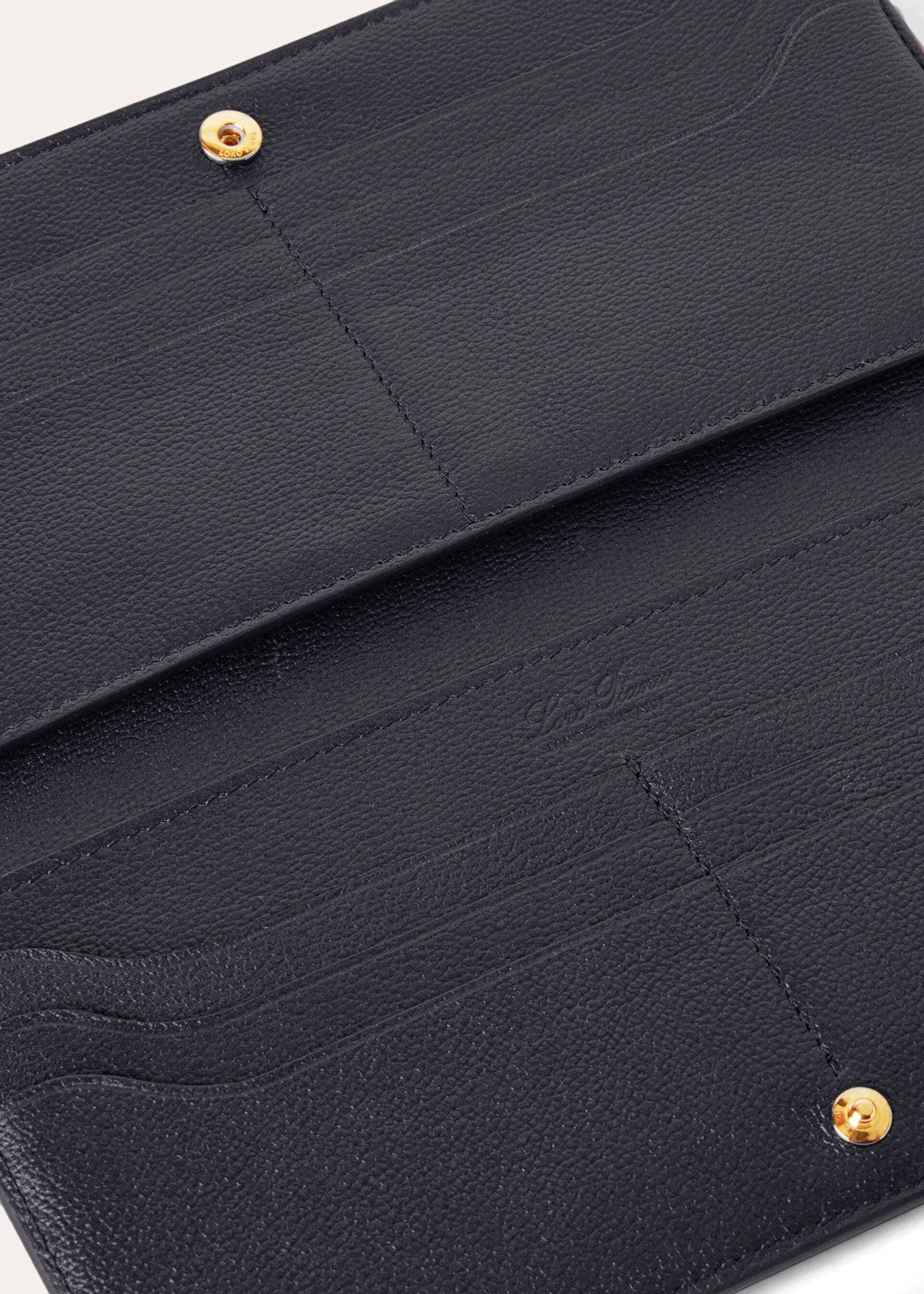 Extra Bifold Purse - Black/Sun Gold