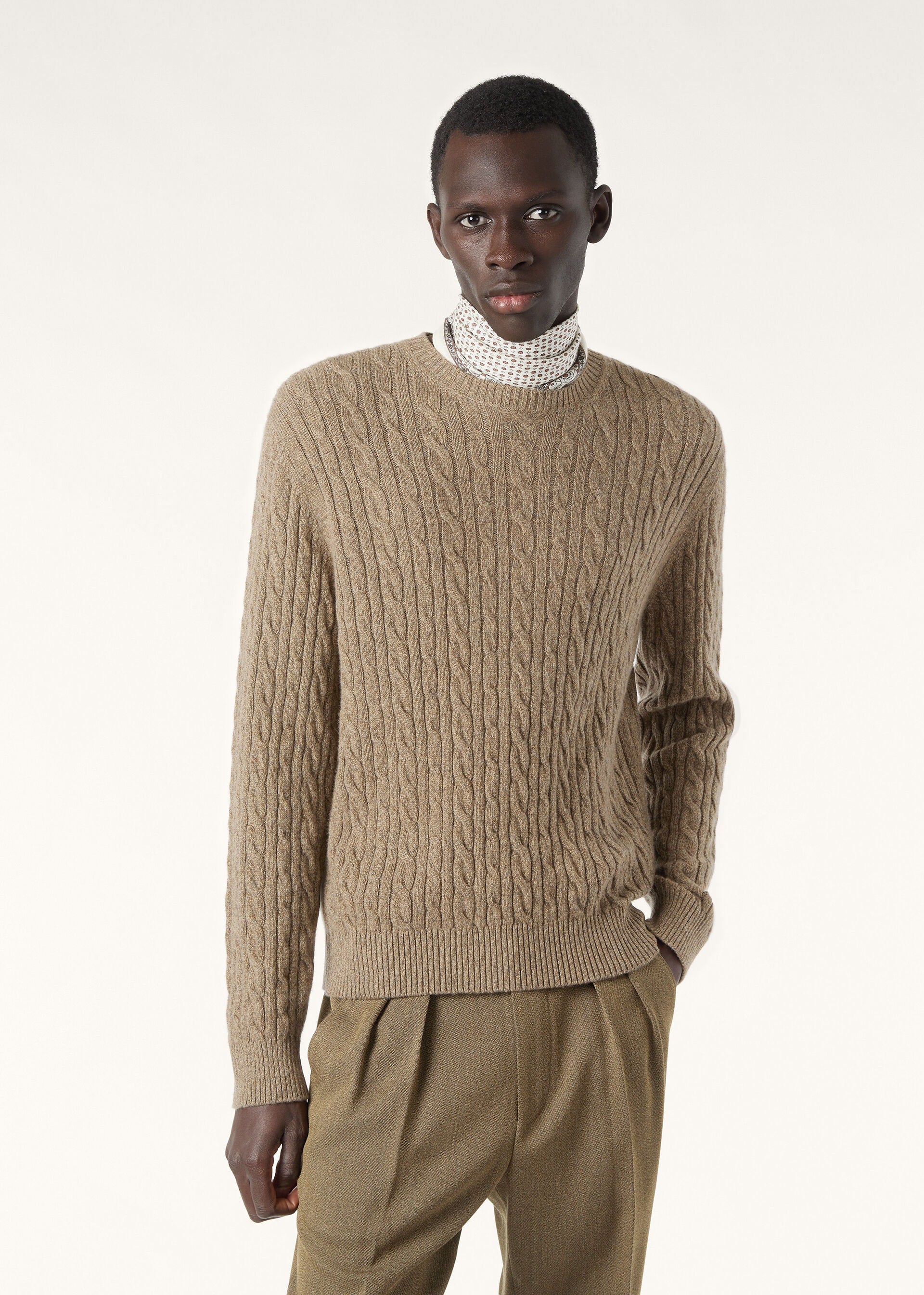 Treccia Crewneck - Chia Beans