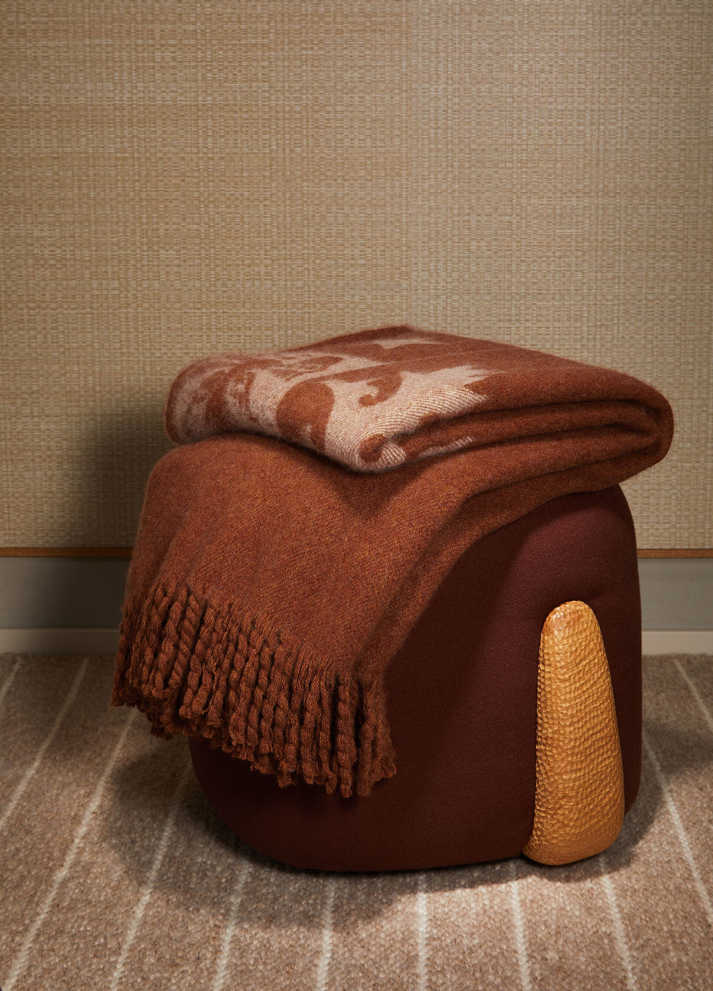 Loro Piana Donegal Plaid - Terracotta/Burnt