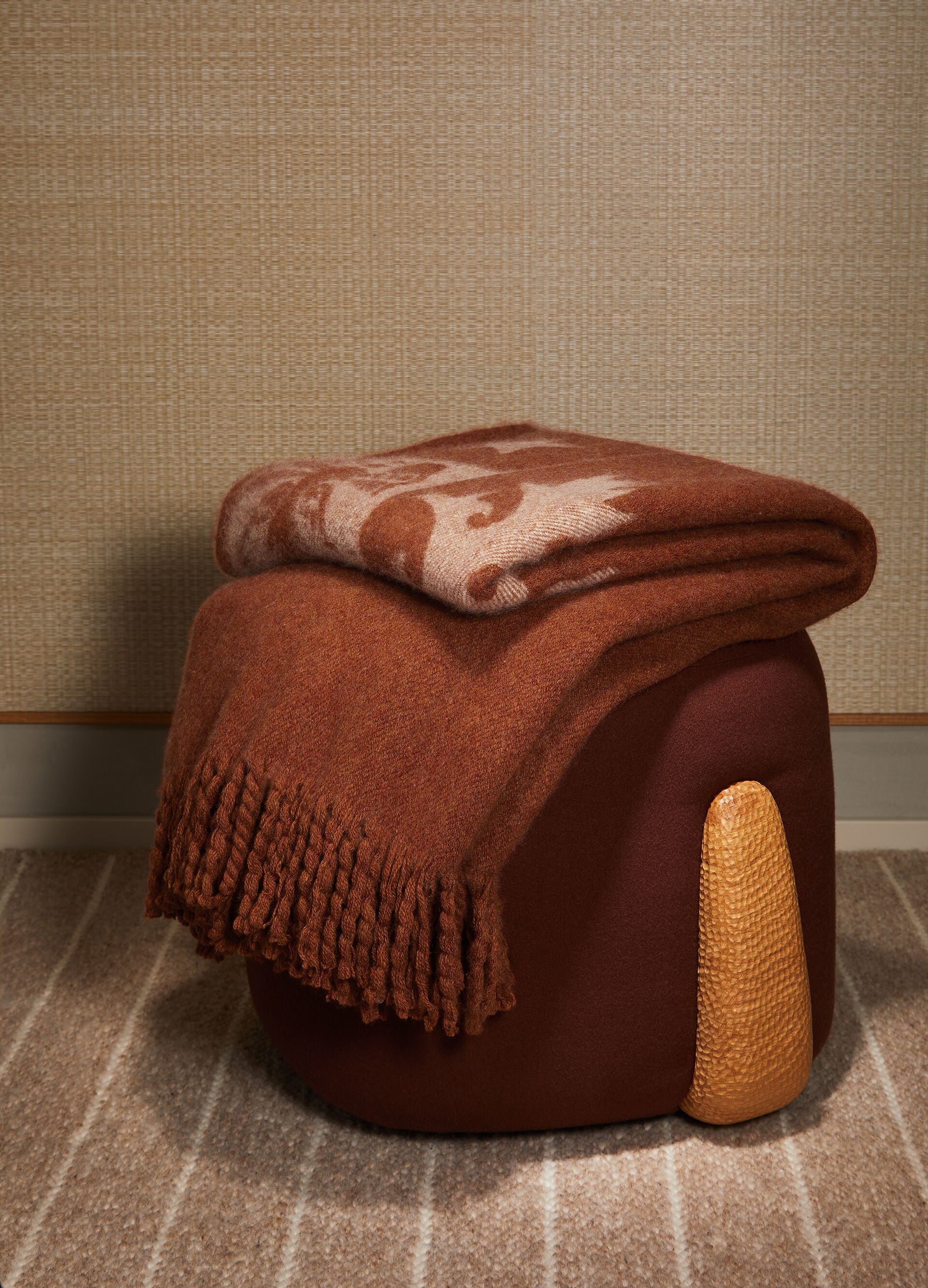 Loro Piana Donegal Plaid - Terracotta/Burnt