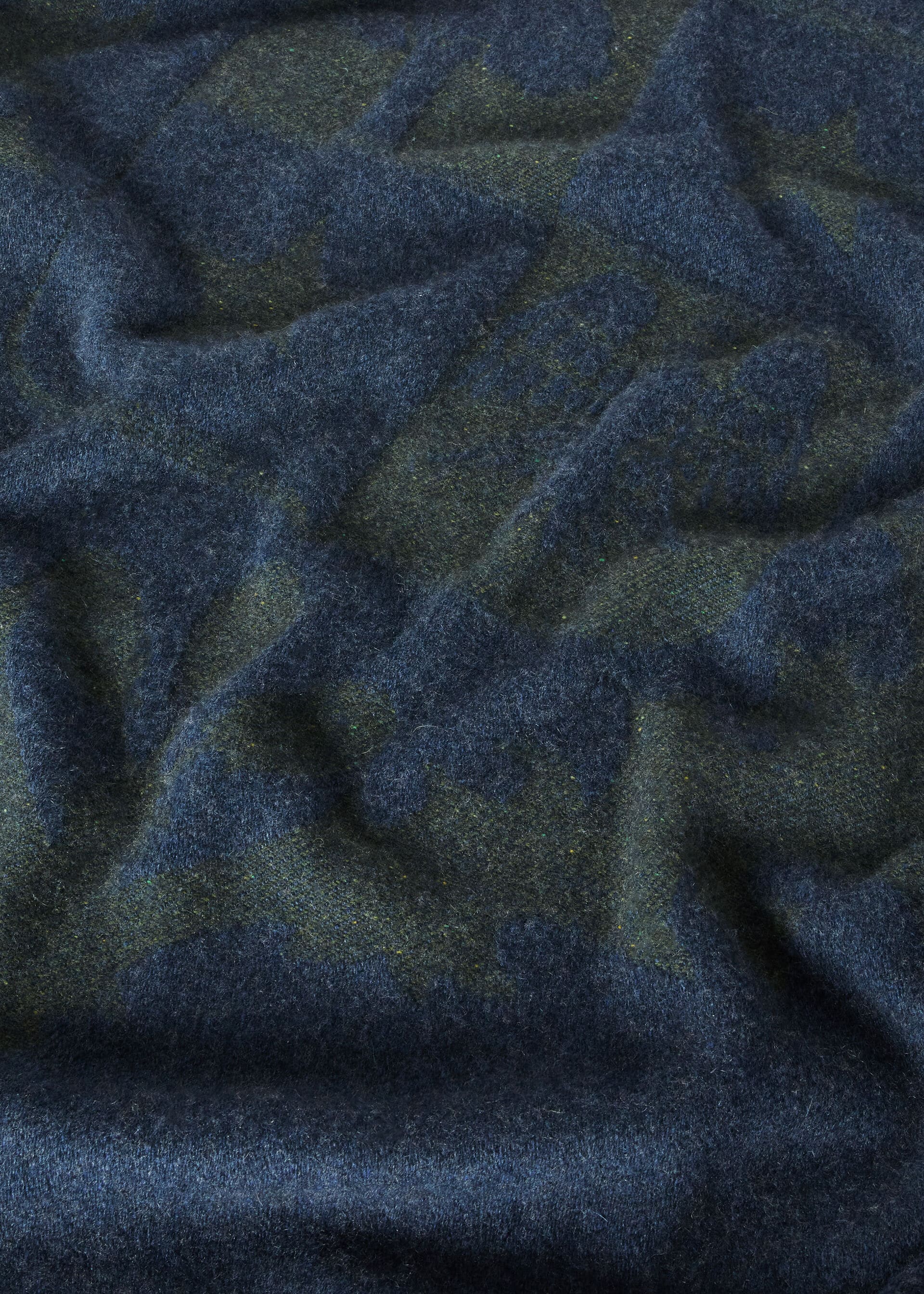 Loro Piana Donegal Plaid - OCEAN NAVY MEL/FOREST TWEED
