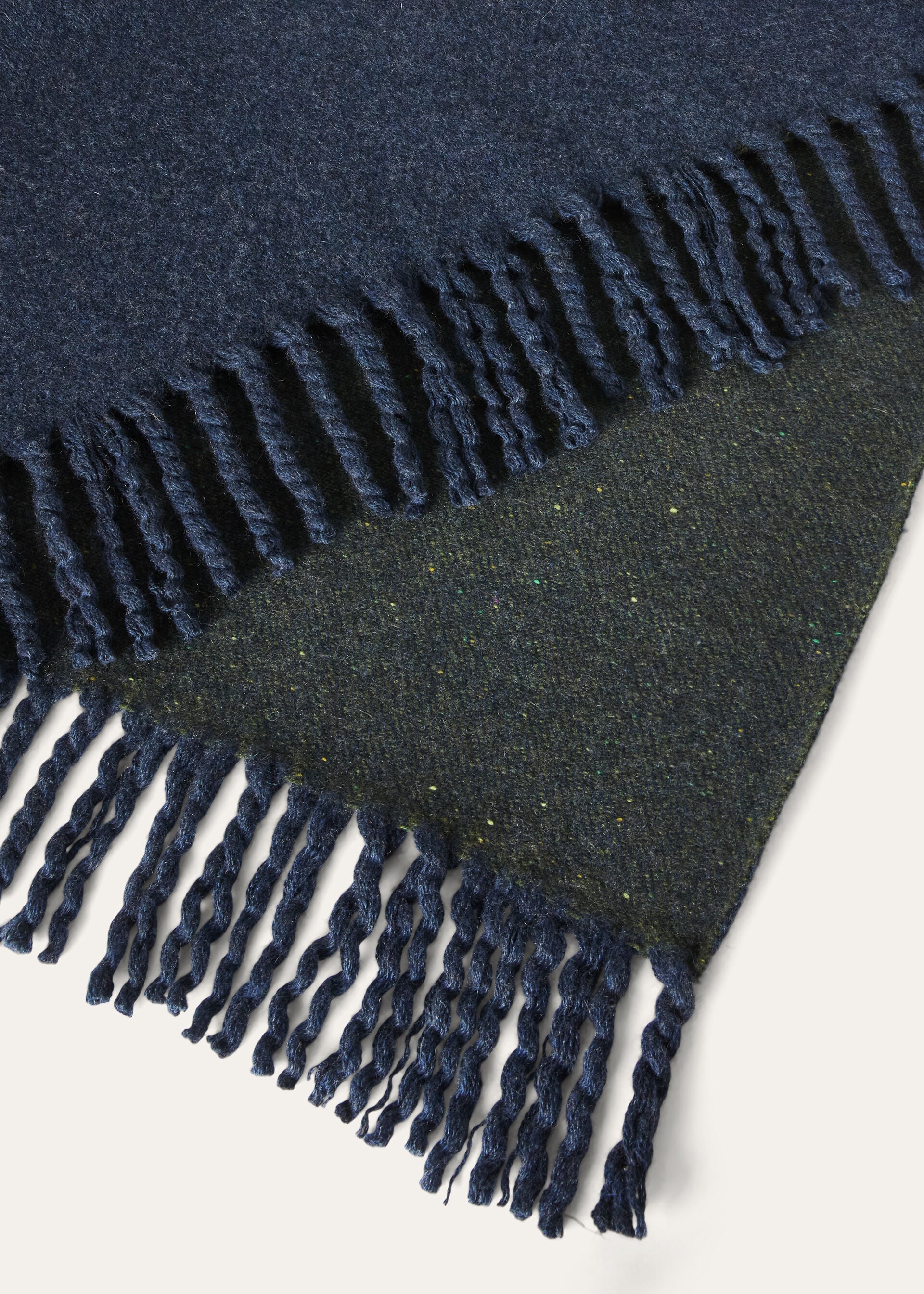Loro Piana Donegal Plaid - OCEAN NAVY MEL/FOREST TWEED