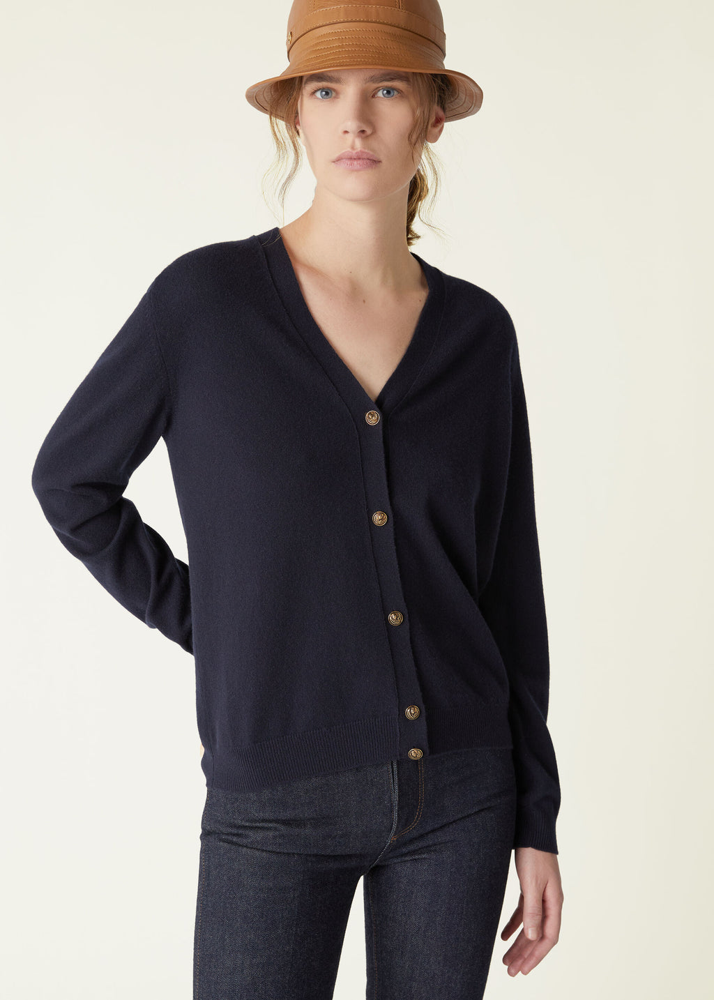 Classic Cardigan - Navy Blue