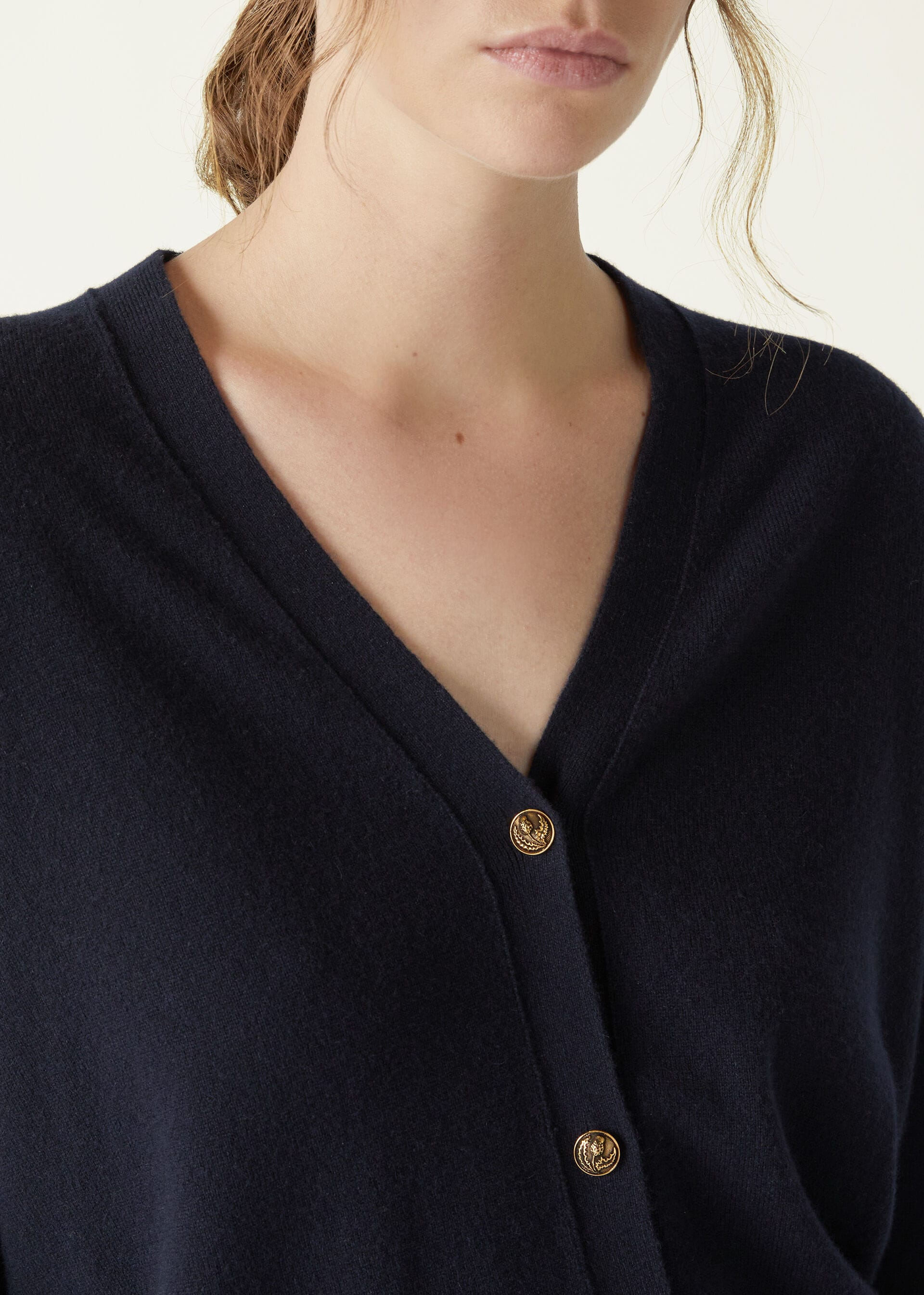 Classic Cardigan - Navy Blue