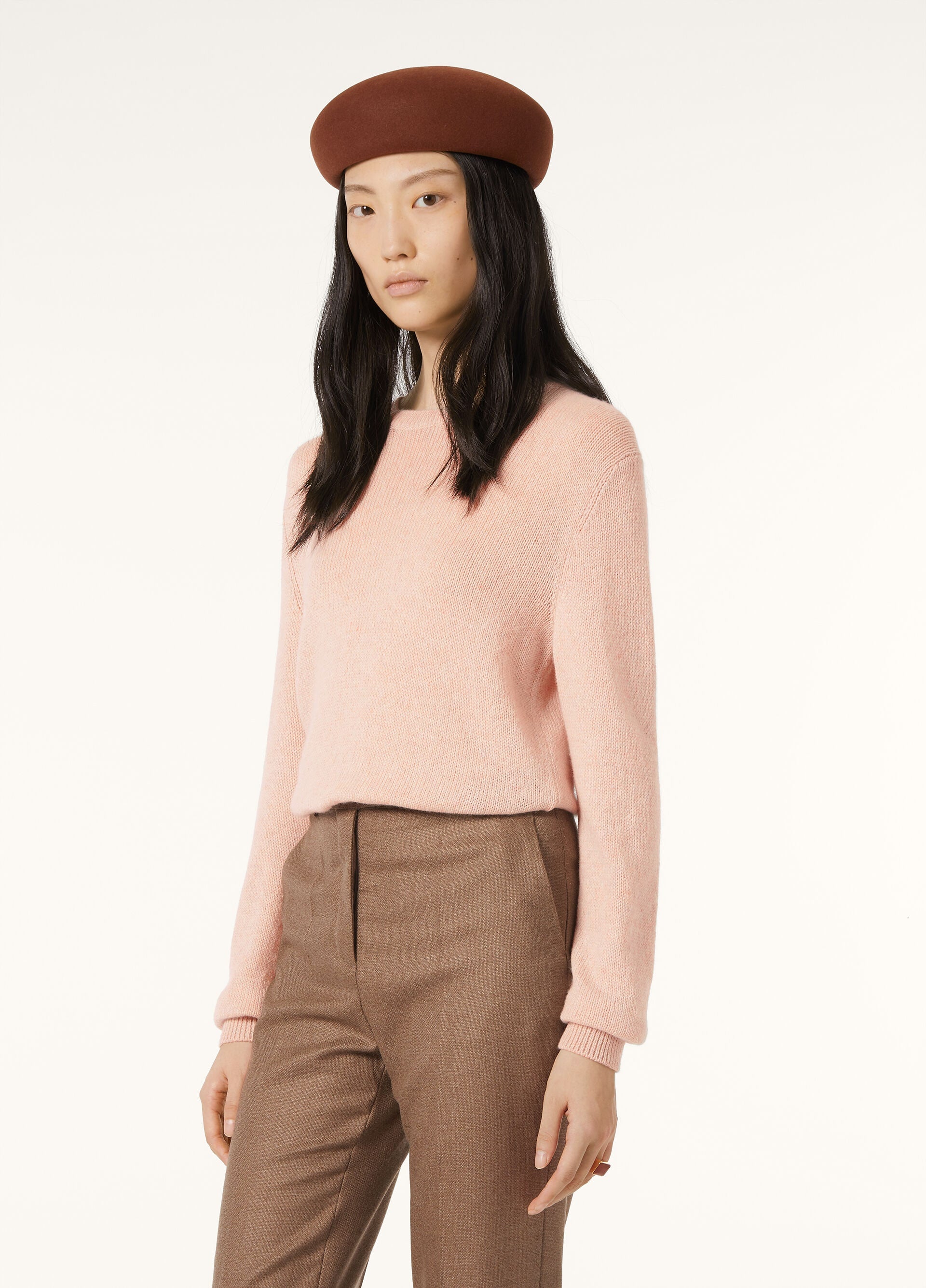 Fobello Crewneck - Smoke Bush Melange