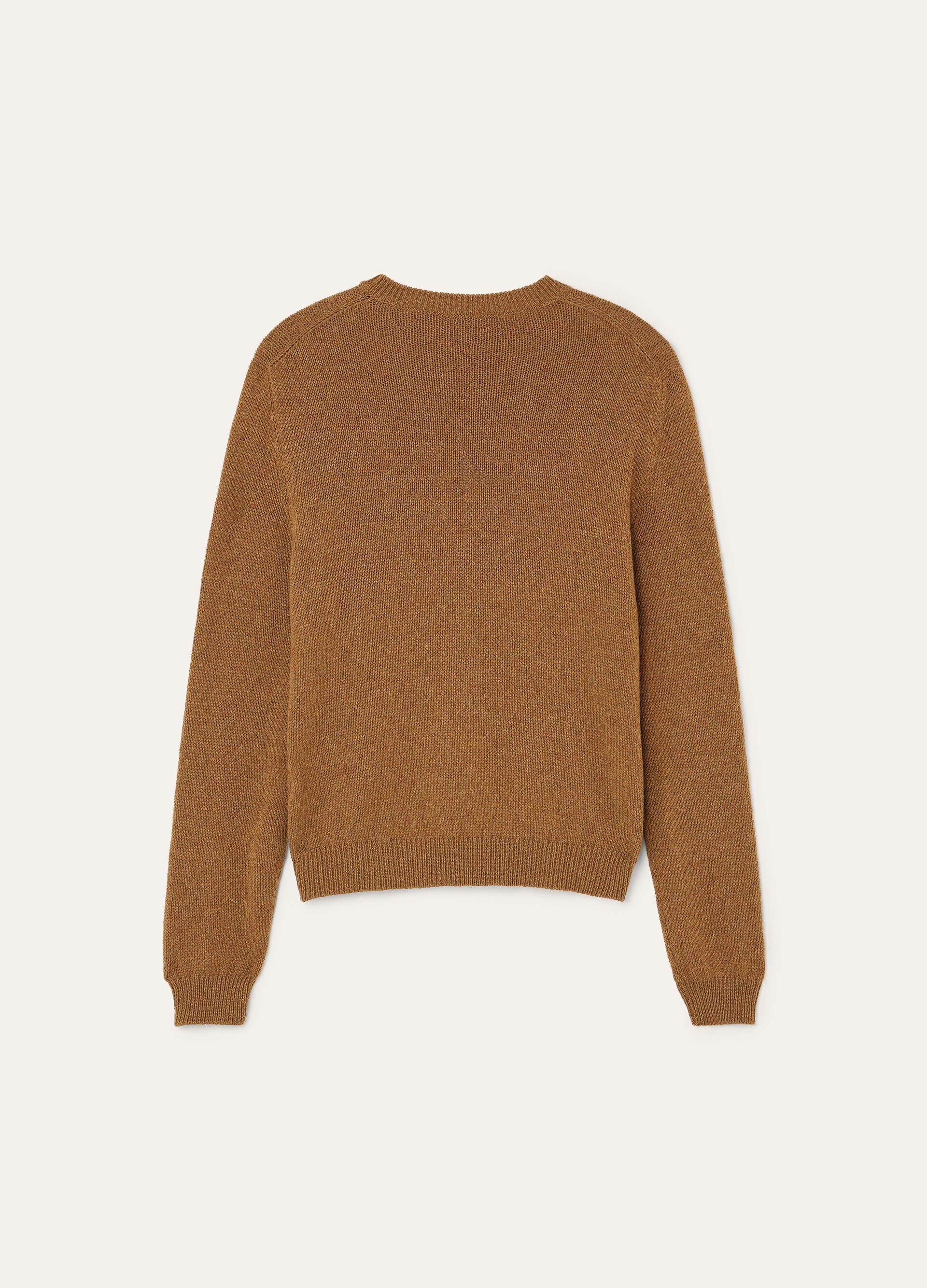 Fobello Crewneck - Camel Oasis Melange