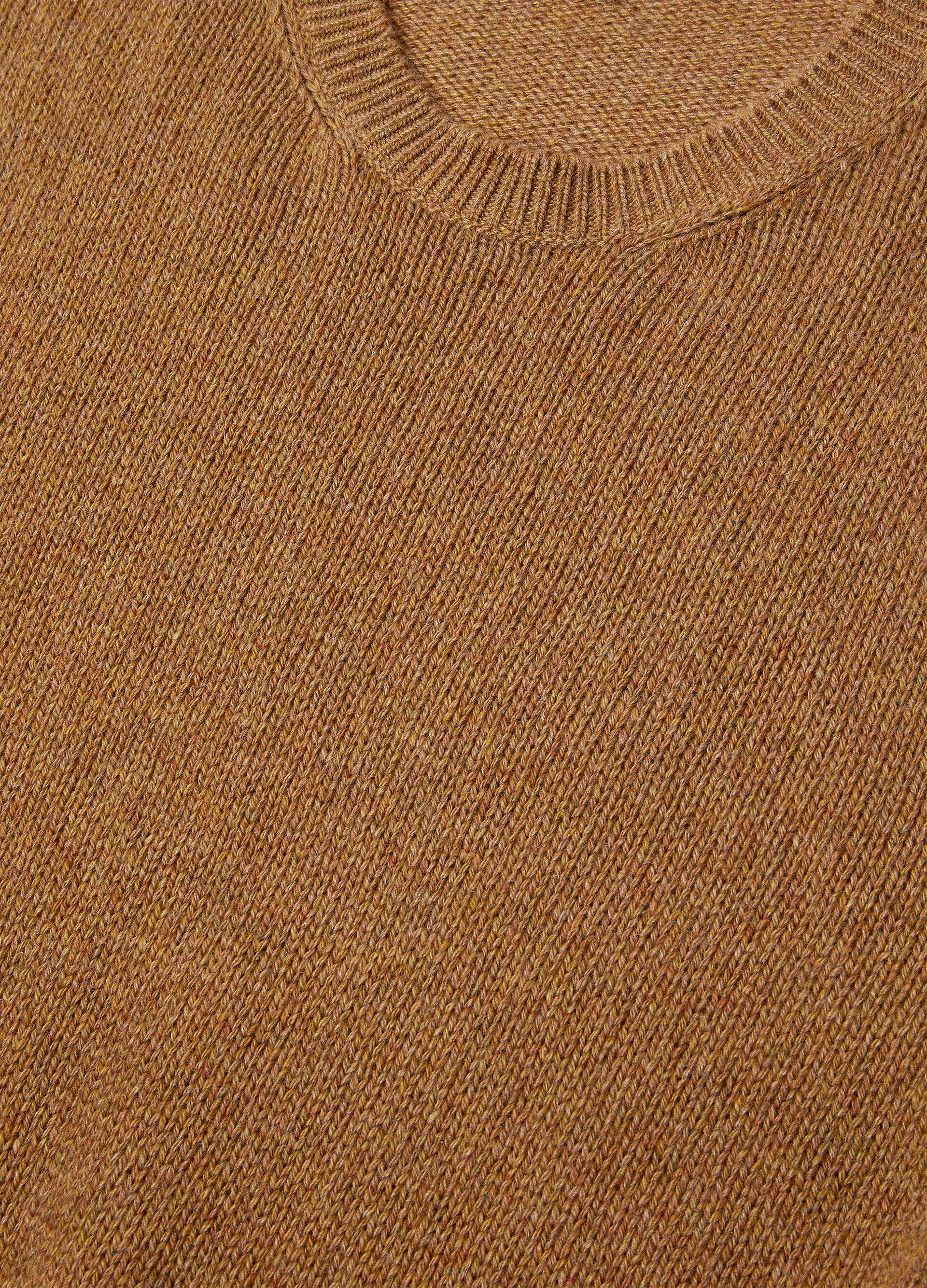 Fobello Crewneck - Camel Oasis Melange