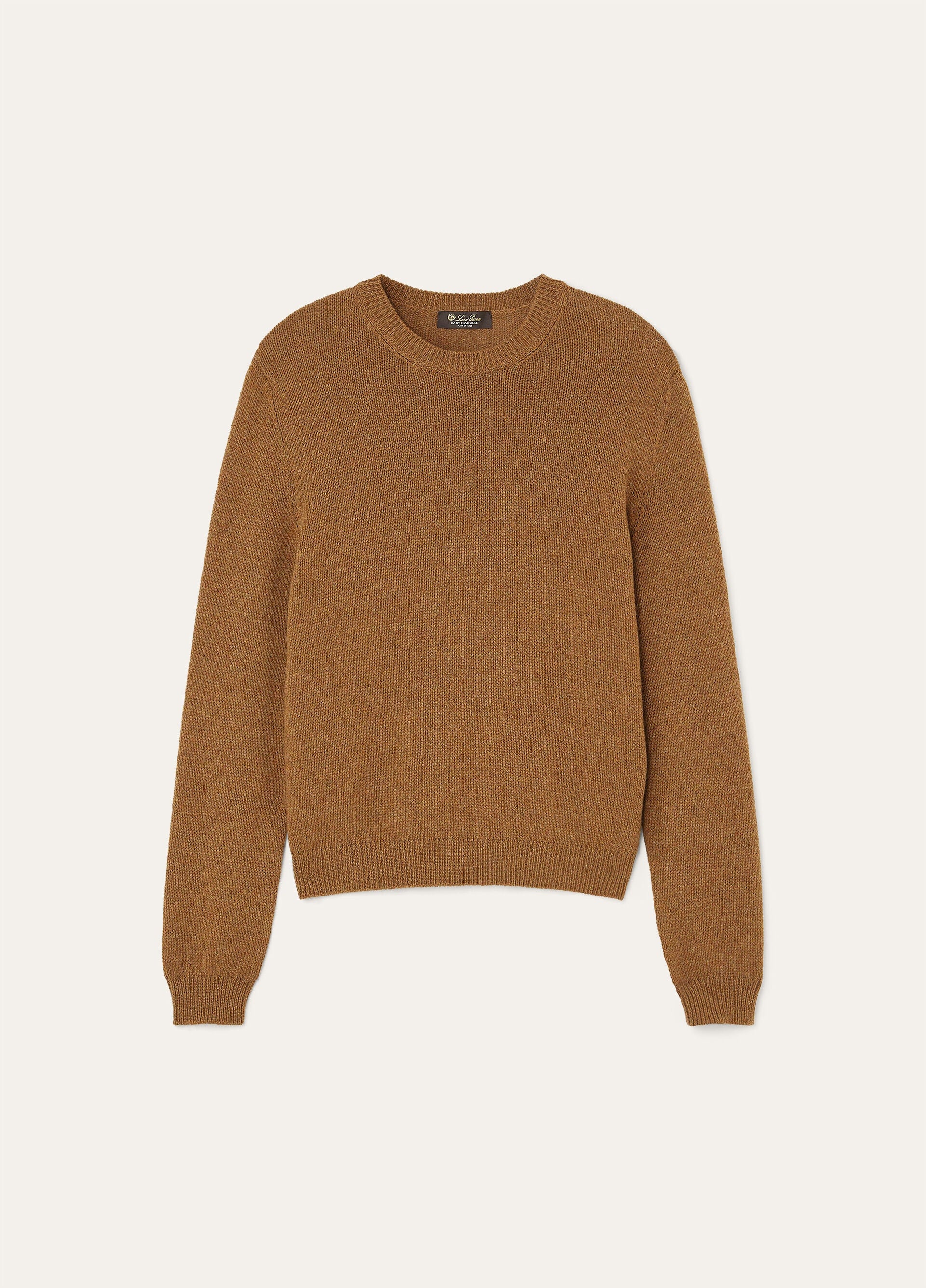 Fobello Crewneck - Camel Oasis Melange