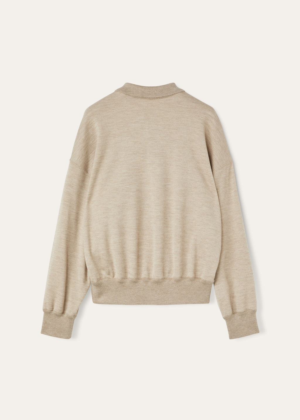 Cocooning Polo Sweatshirt - Demy Brown Natural