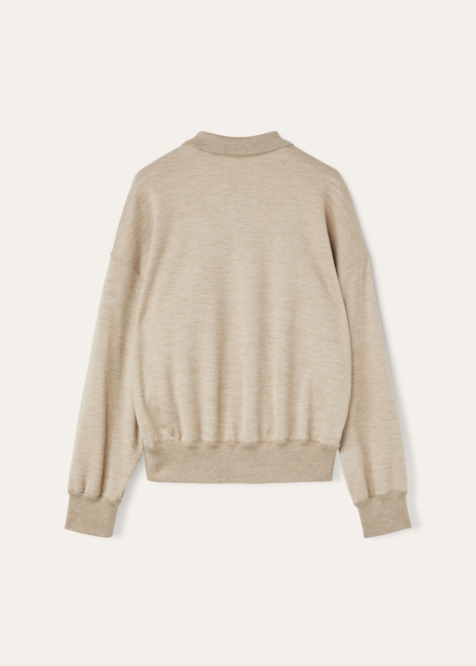 Cocooning Polo Sweatshirt - Demy Brown Natural