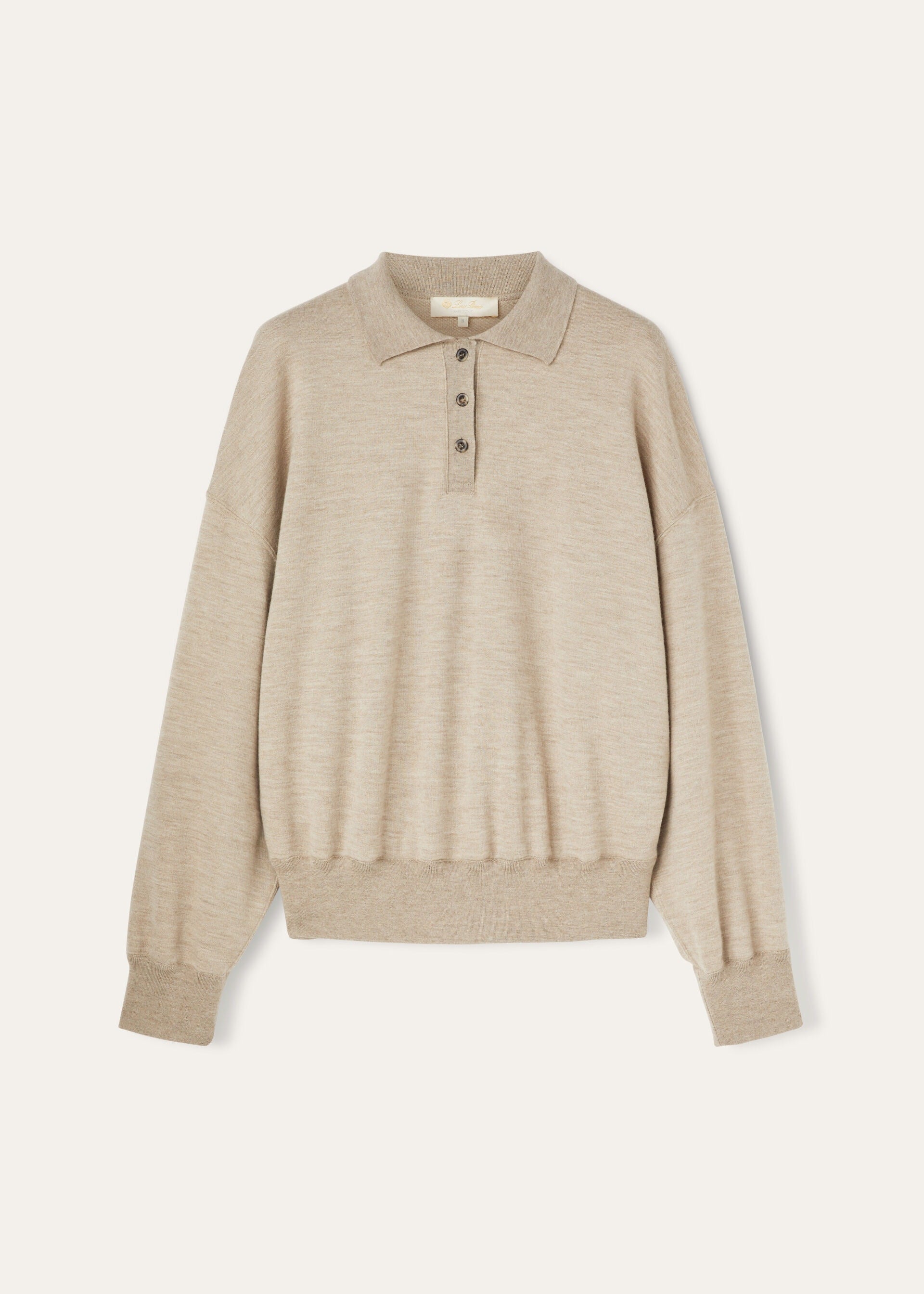 Cocooning Polo Sweatshirt - Demy Brown Natural