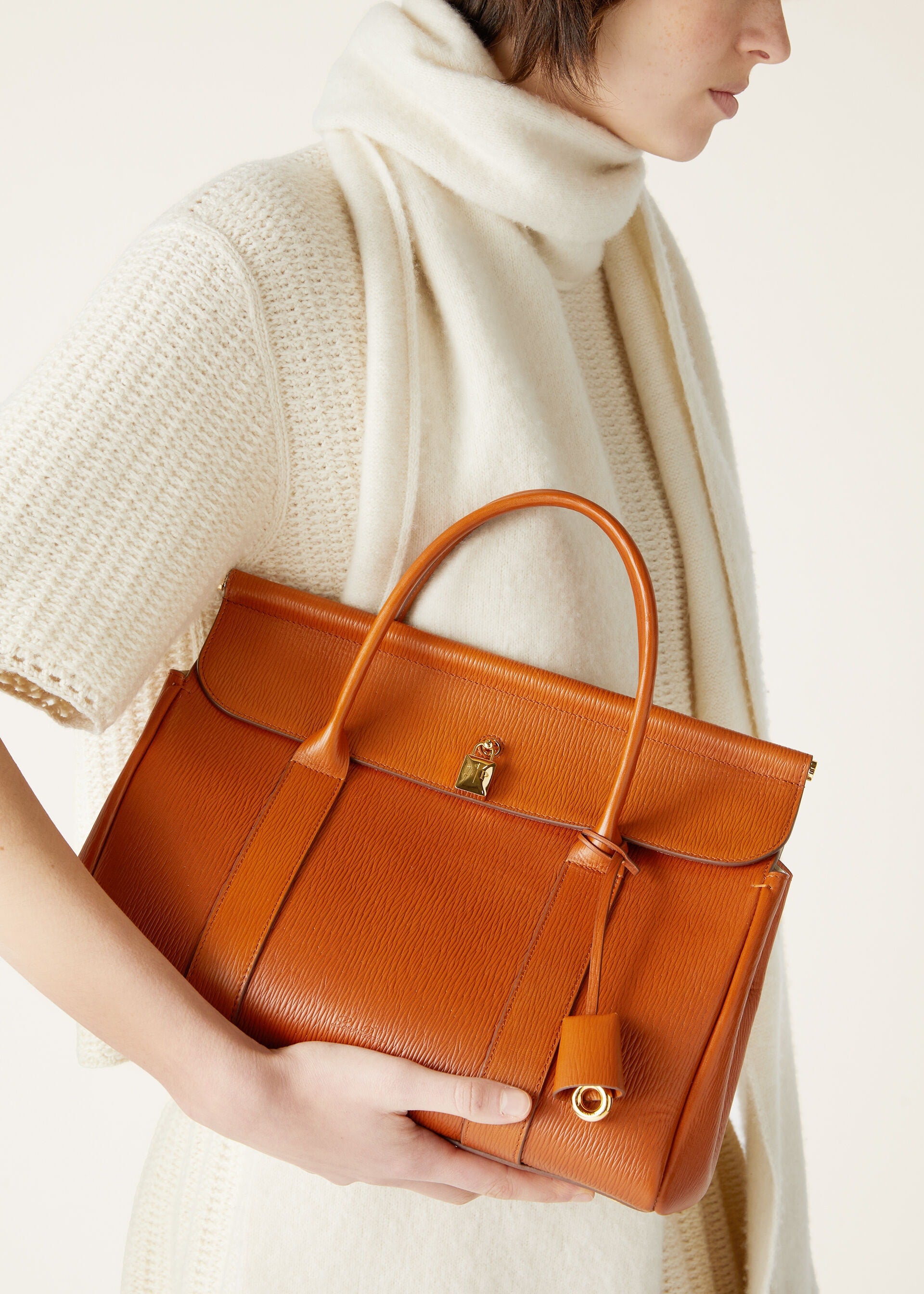 Loom bag L32 - Warm Tan/Sun Gold