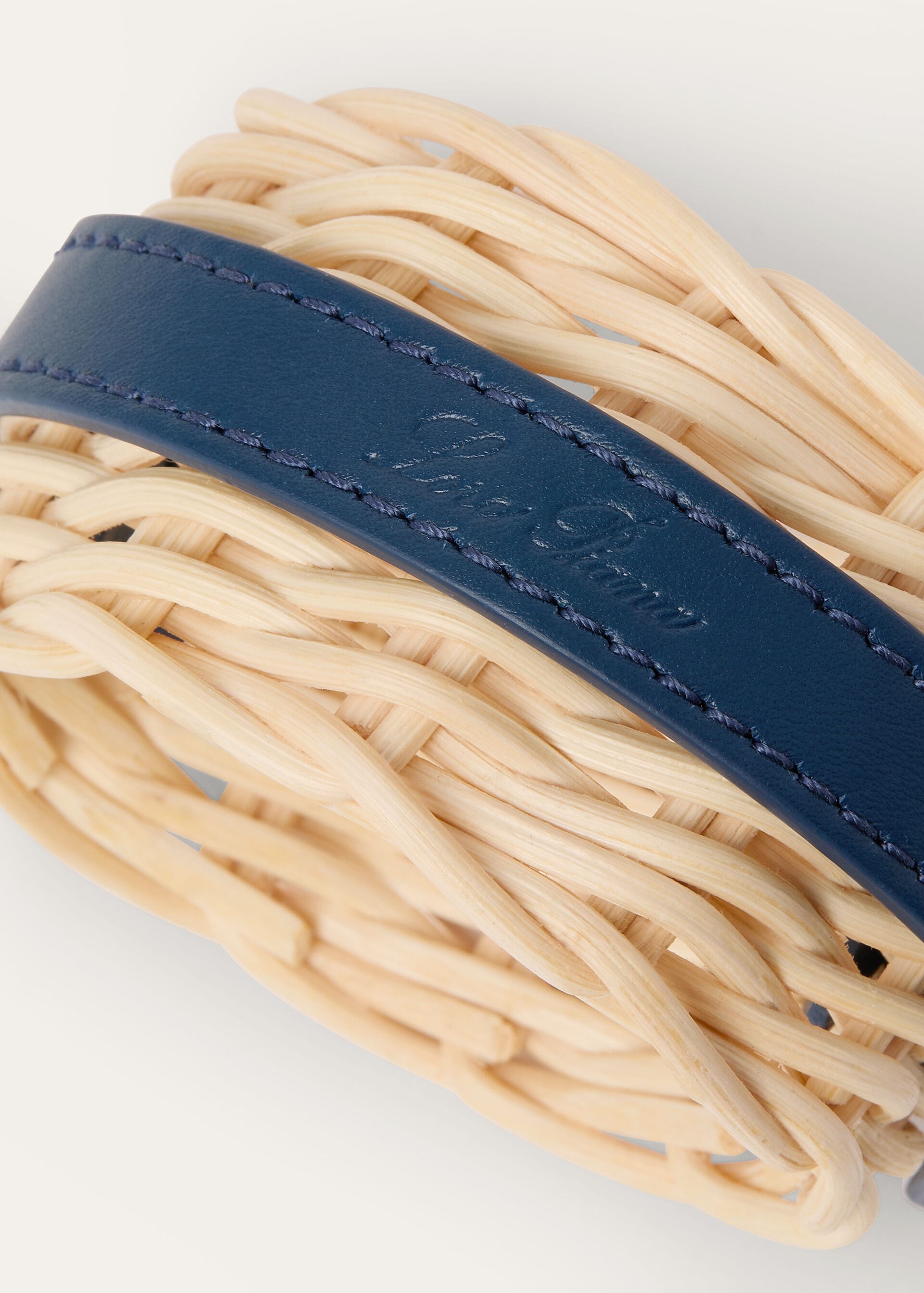 Wicker Napkin Holder - Malt/Ocean Heart