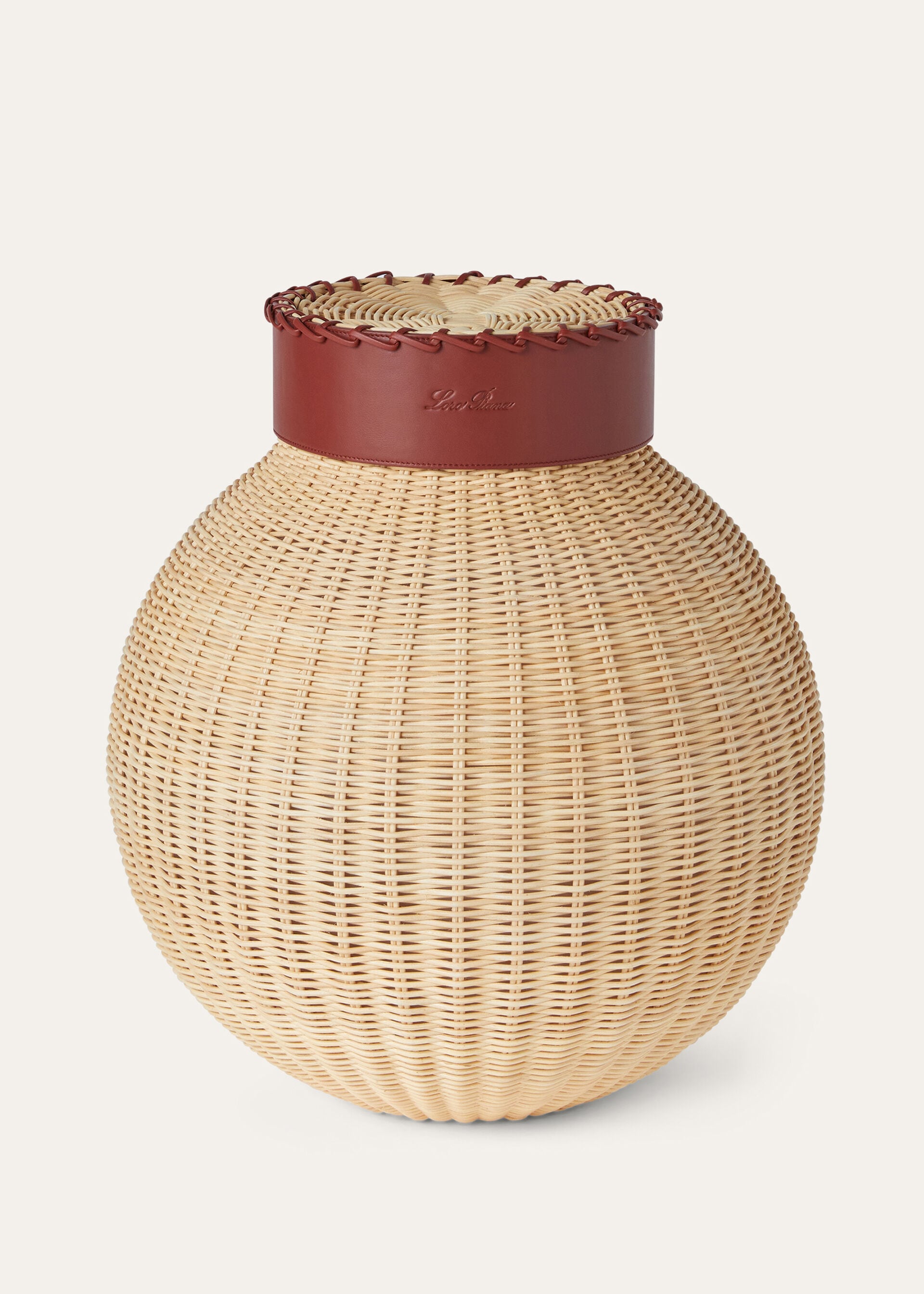 Large Wicker Vase - Malt/Deep Kummel
