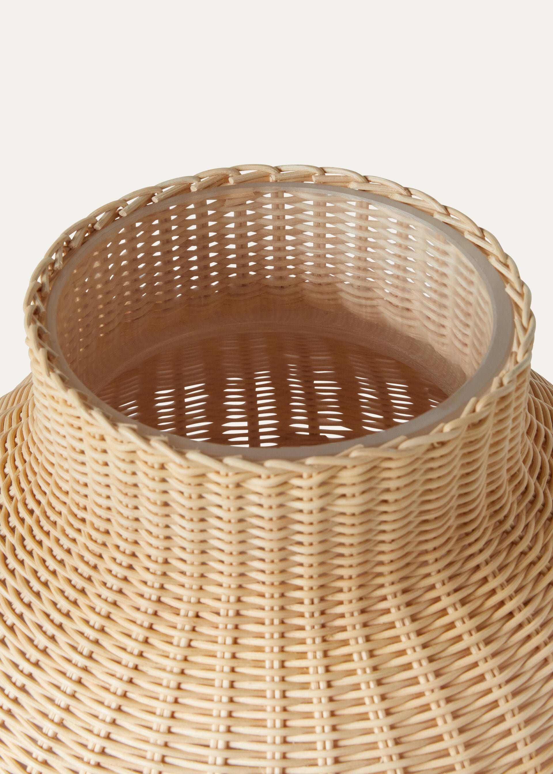 Large Wicker Vase - Malt/Deep Kummel