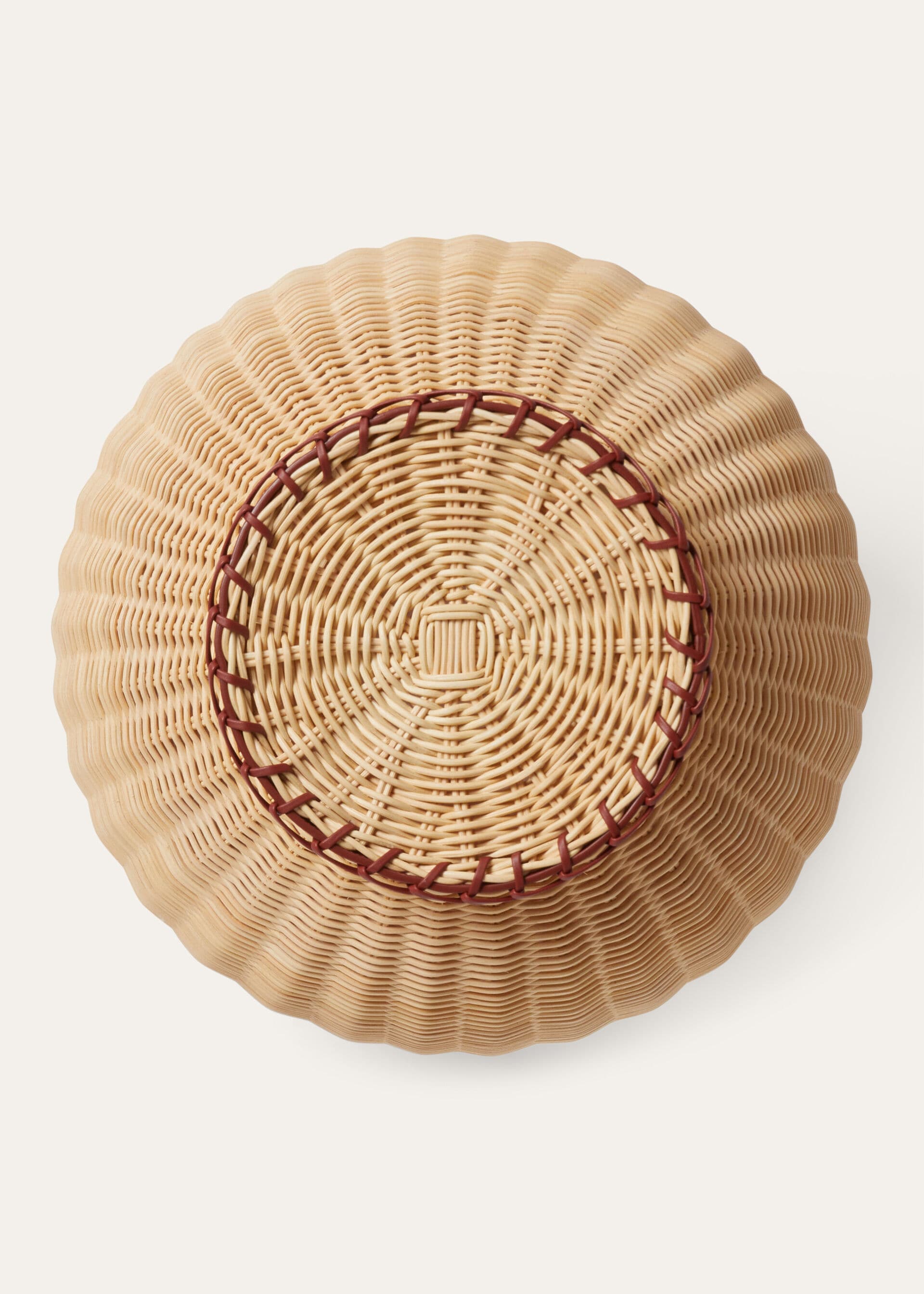 Large Wicker Vase - Malt/Deep Kummel