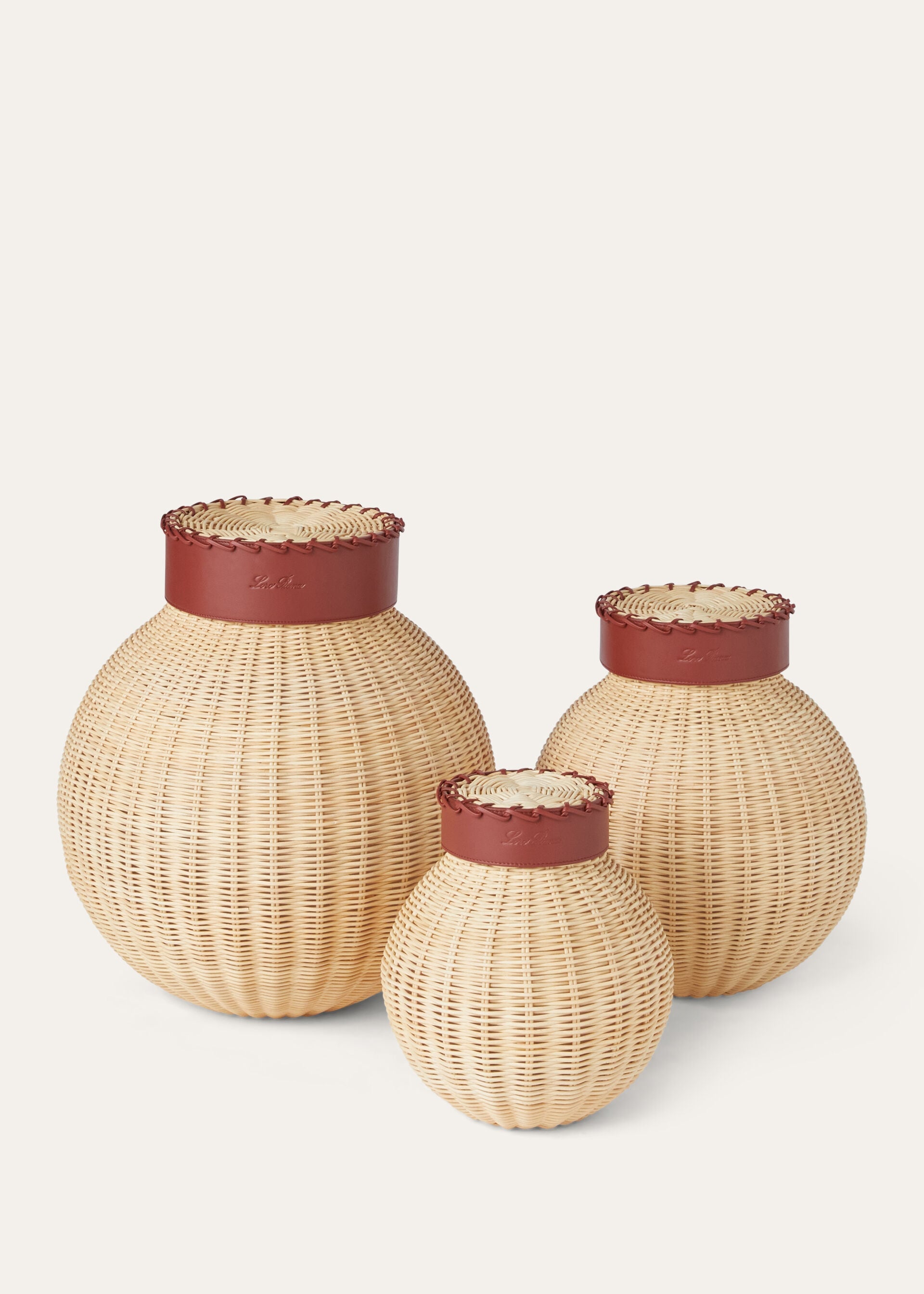 Large Wicker Vase - Malt/Deep Kummel