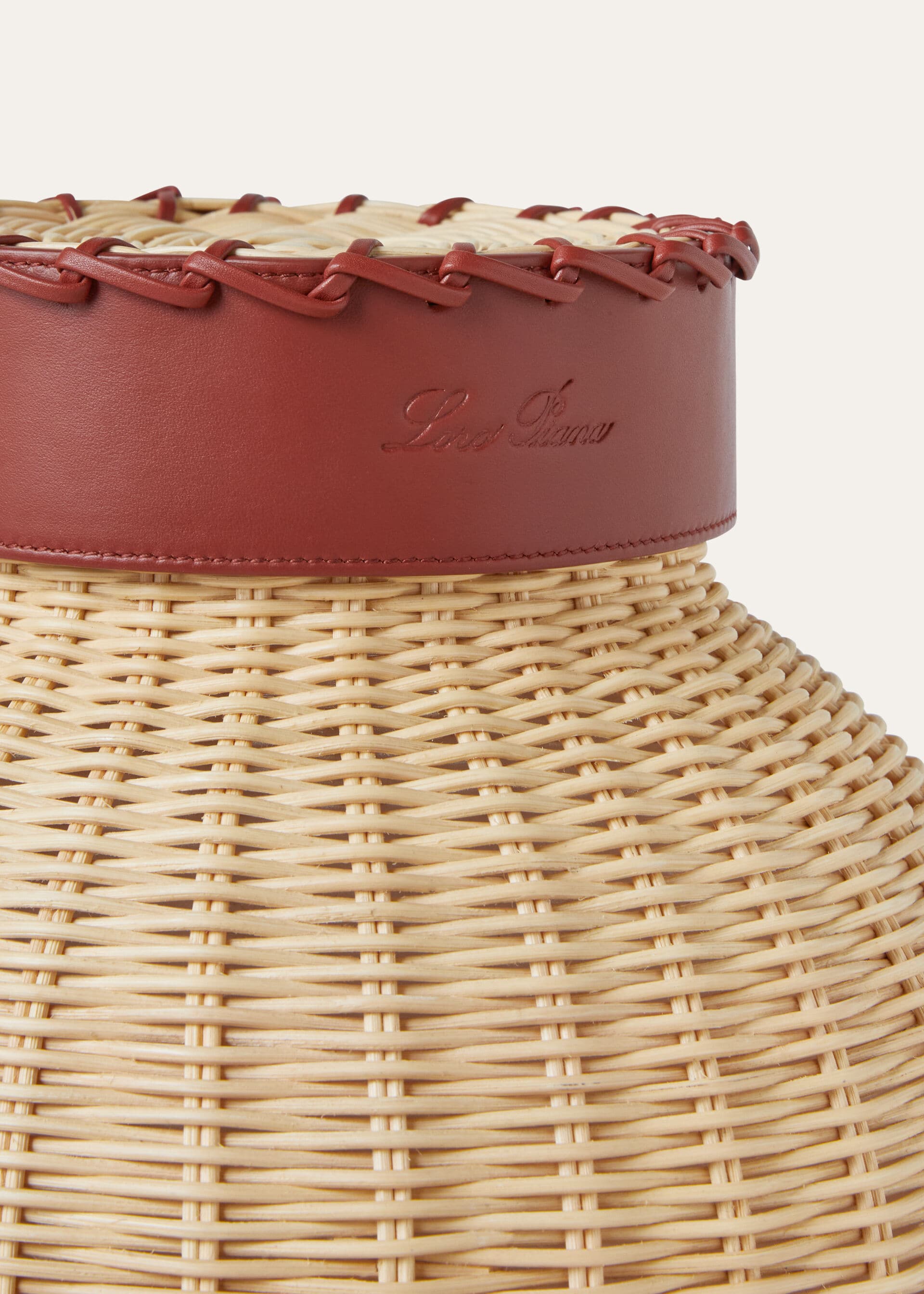 Medium Wicker Vase - Malt/Deep Kummel