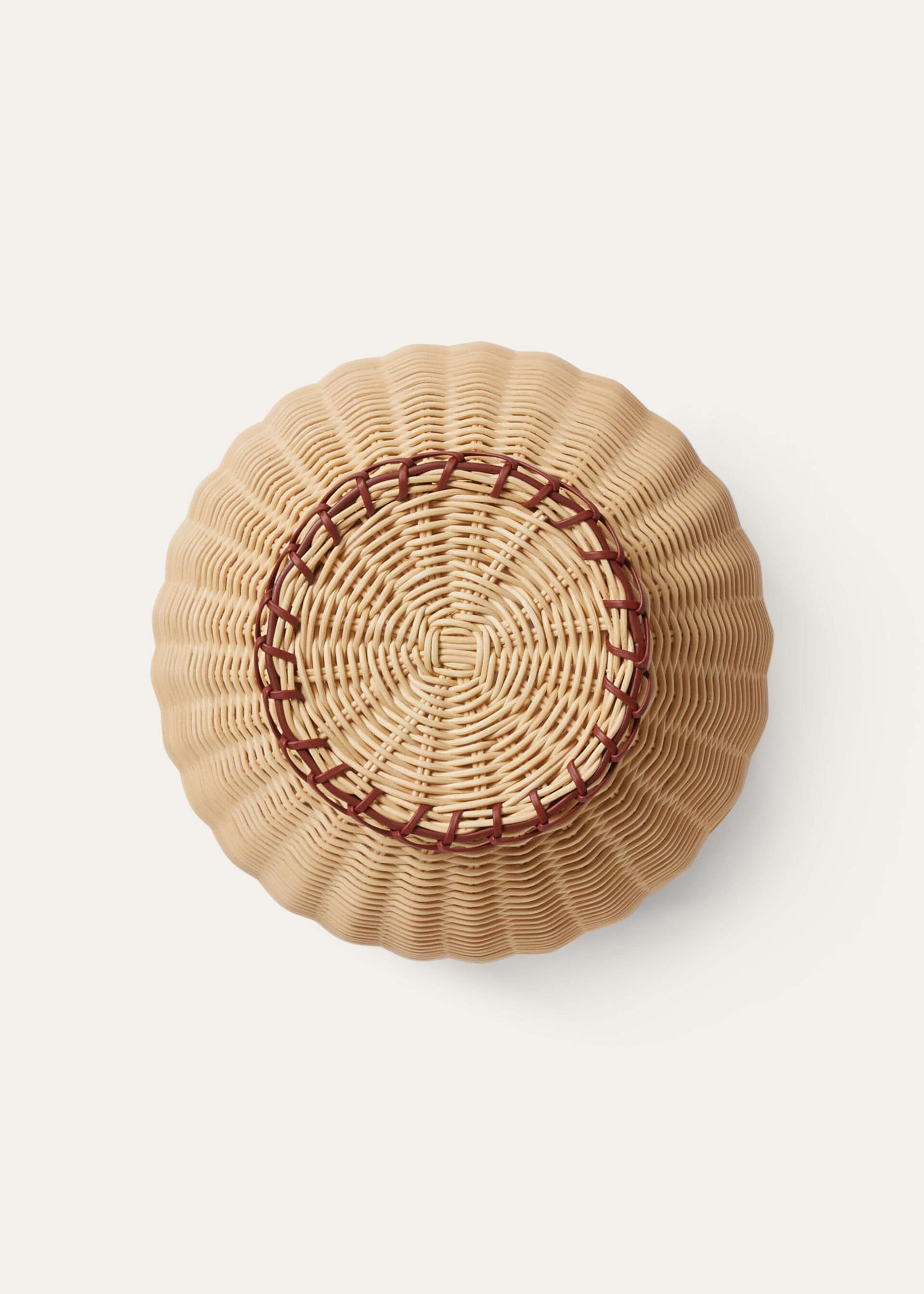 Medium Wicker Vase - Malt/Deep Kummel