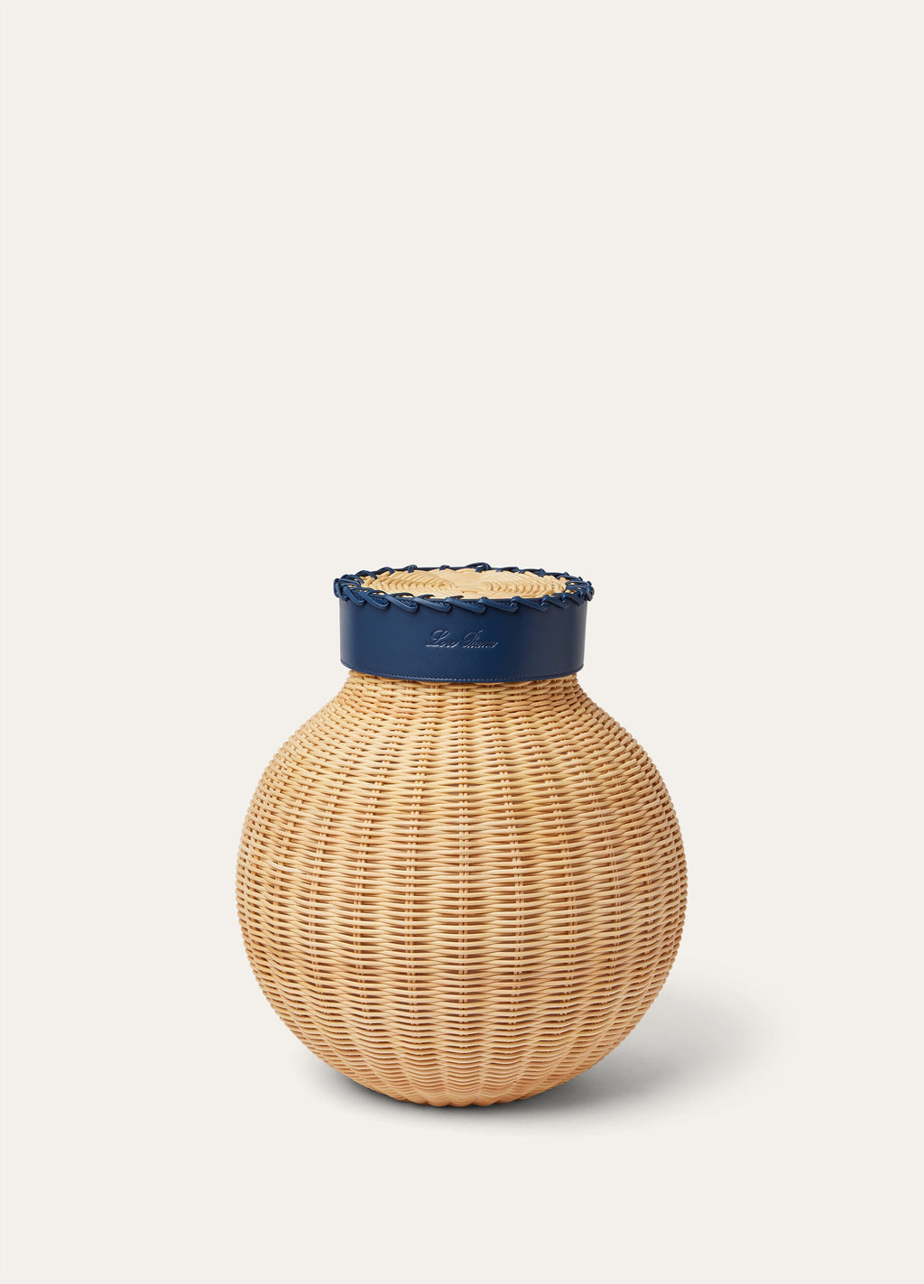 Medium Wicker Vase - Malt/Ocean Heart