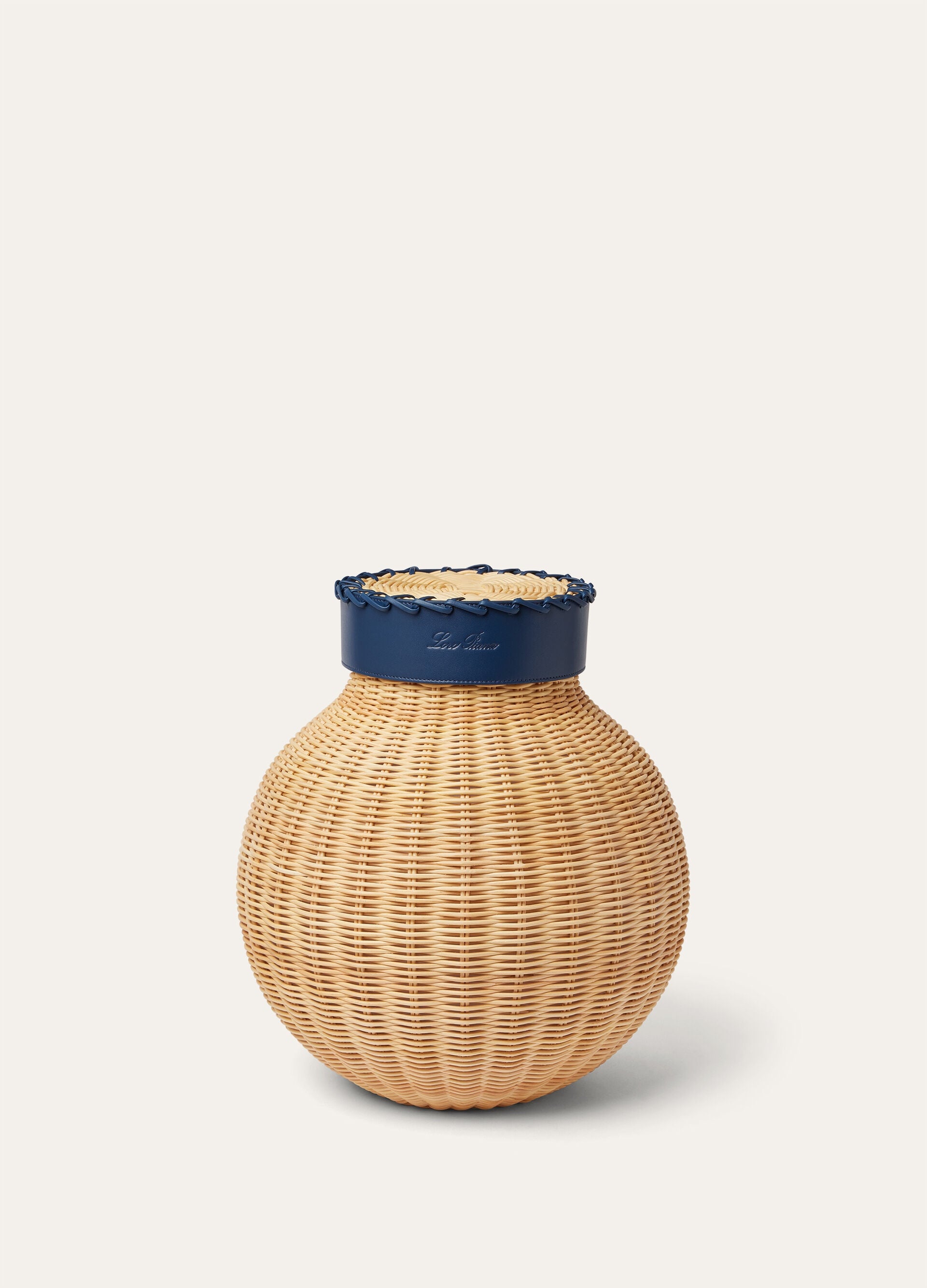 Medium Wicker Vase - Malt/Ocean Heart