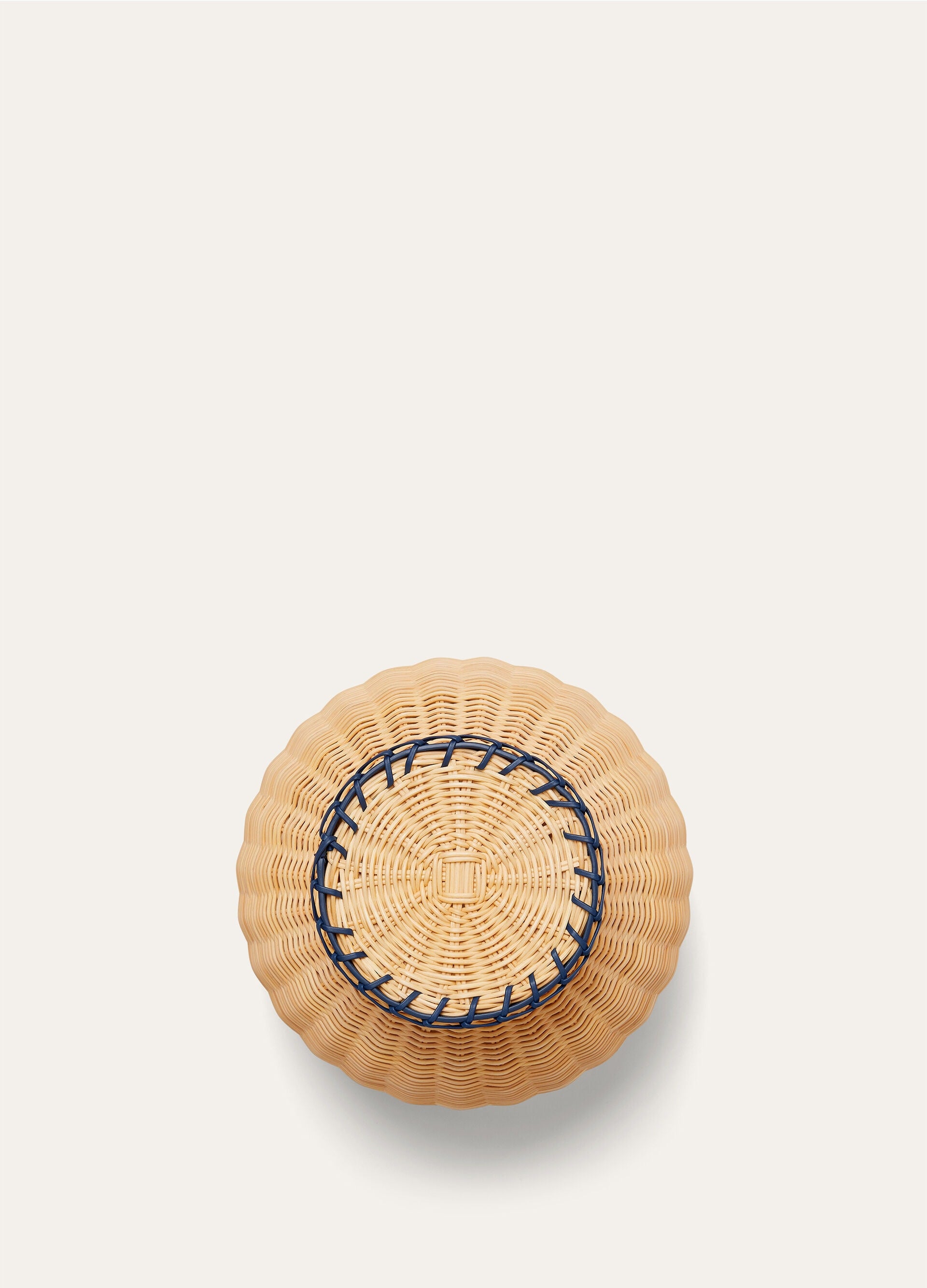 Medium Wicker Vase - Malt/Ocean Heart
