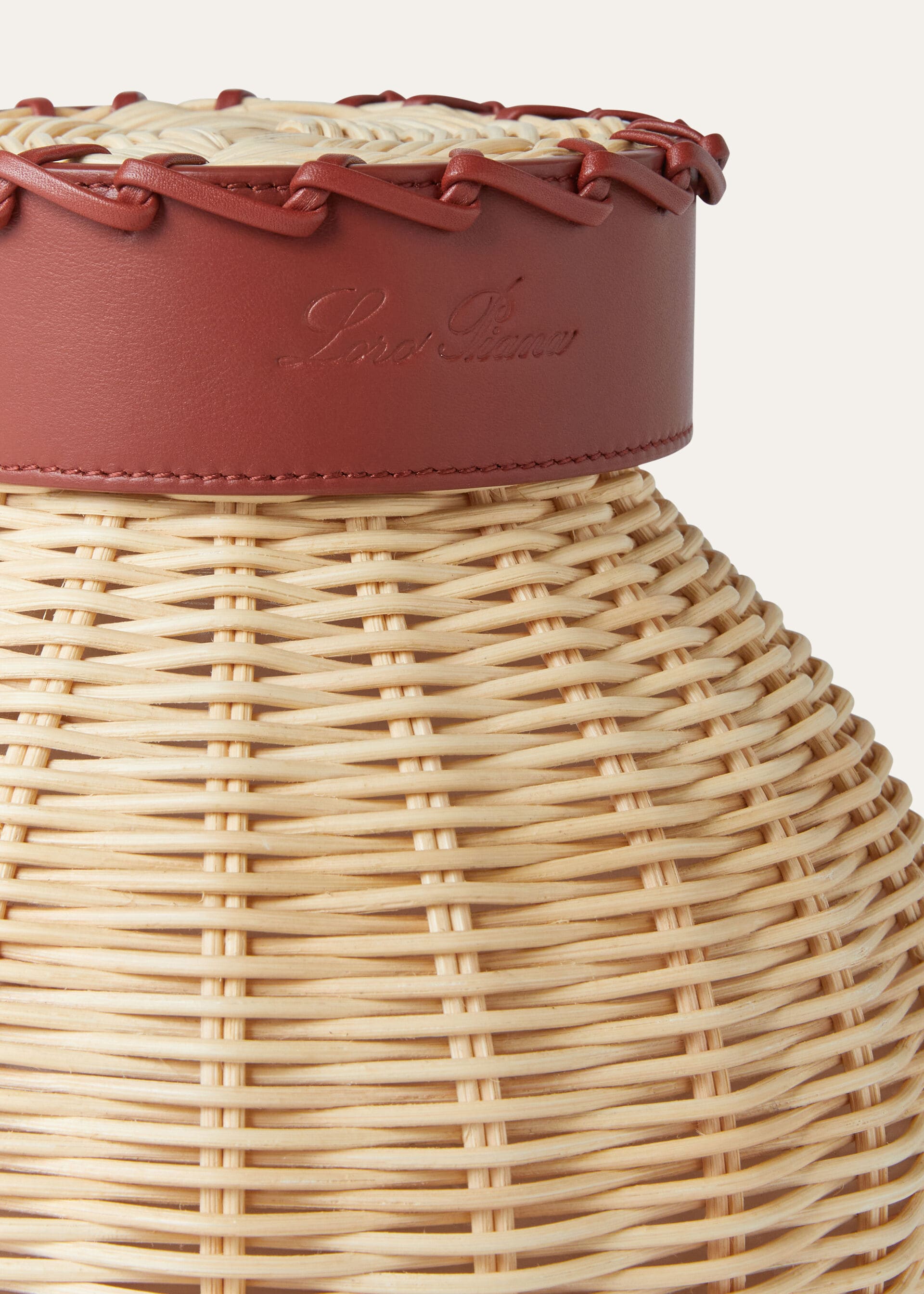Small Wicker Vase - Malt/Deep Kummel