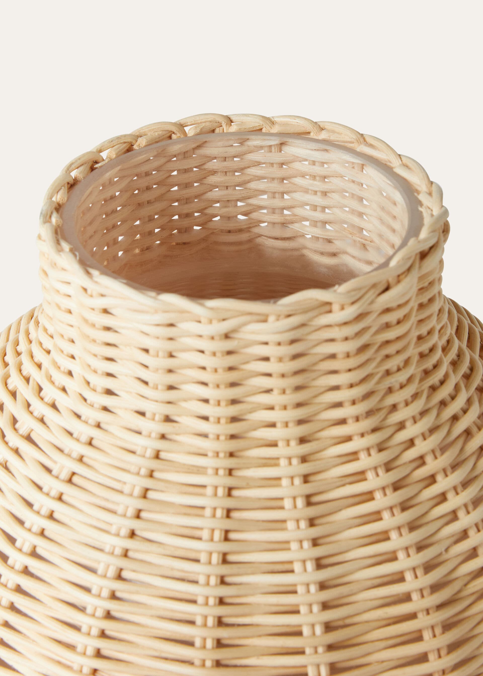 Small Wicker Vase - Malt/Deep Kummel
