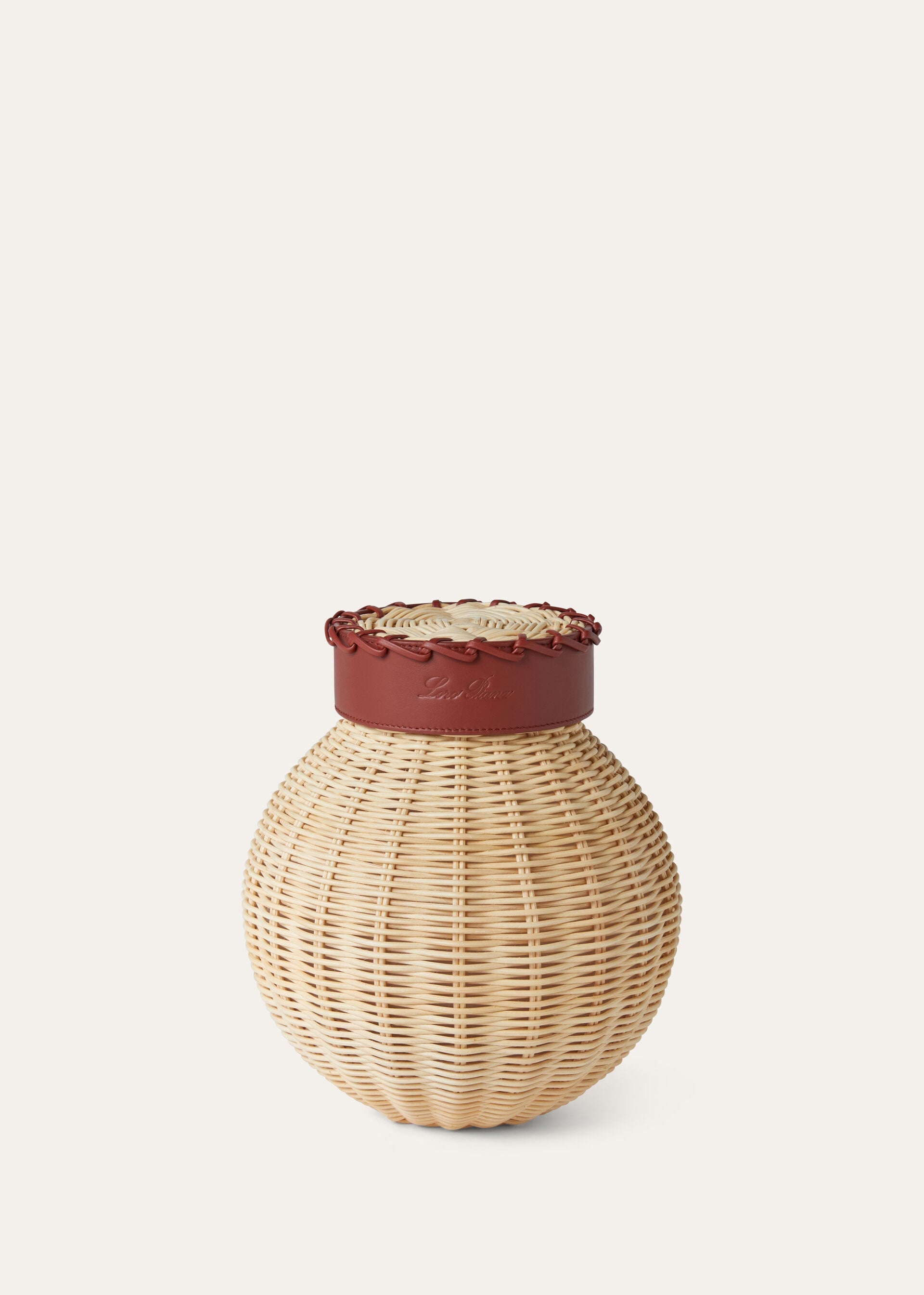 Small Wicker Vase - Malt/Deep Kummel