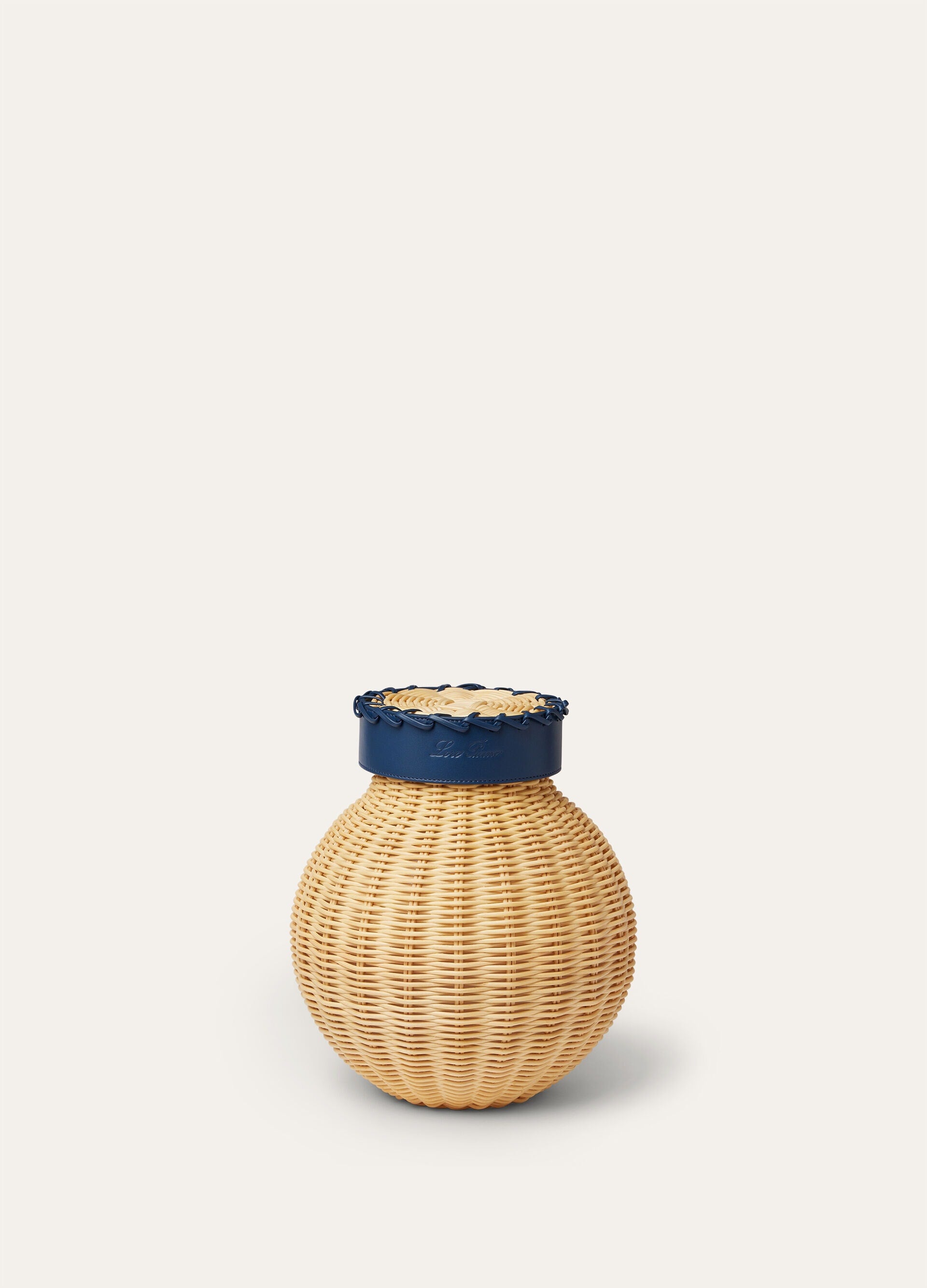 Small Wicker Vase - Malt/Ocean Heart