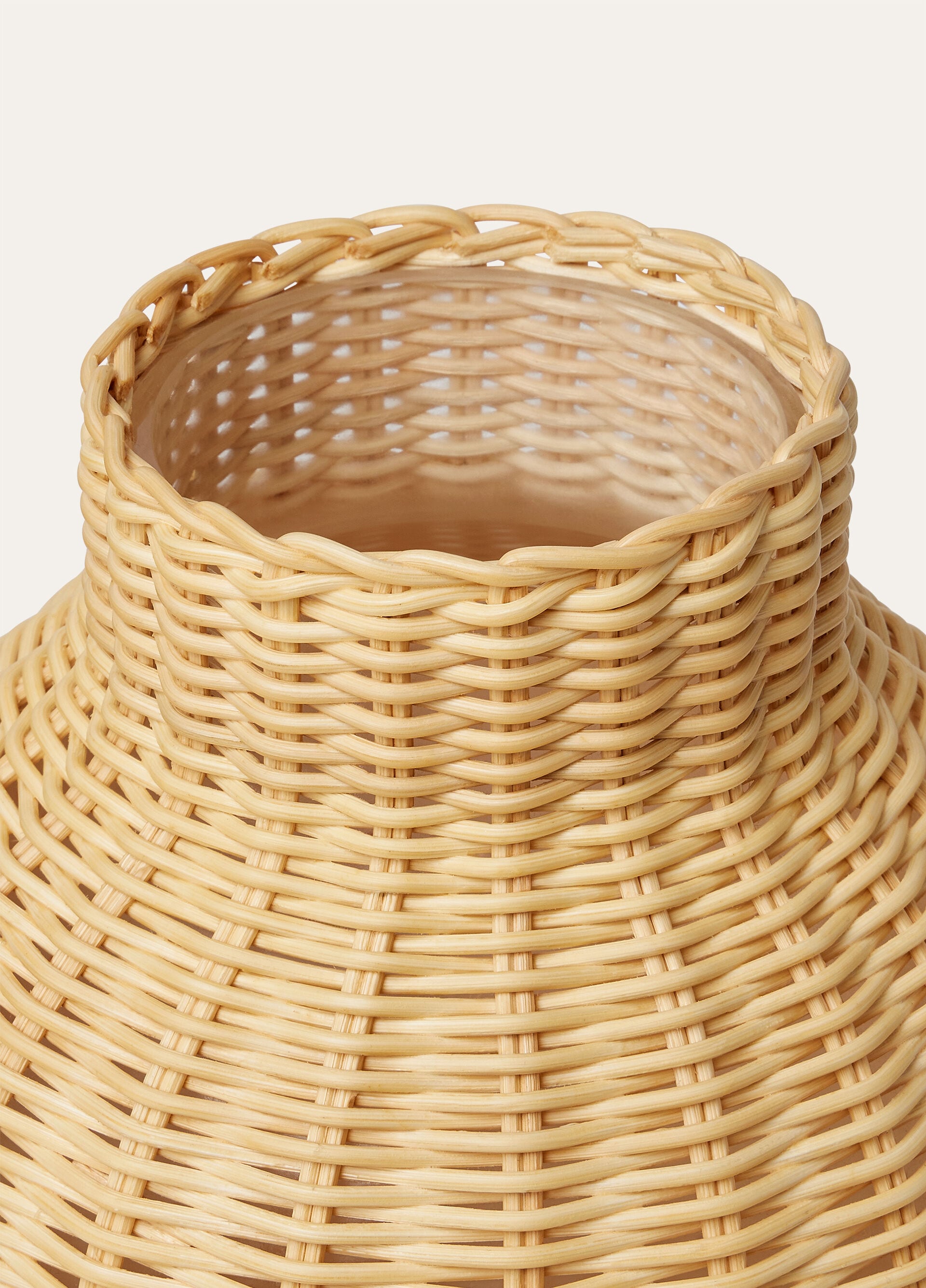 Small Wicker Vase - Malt/Ocean Heart