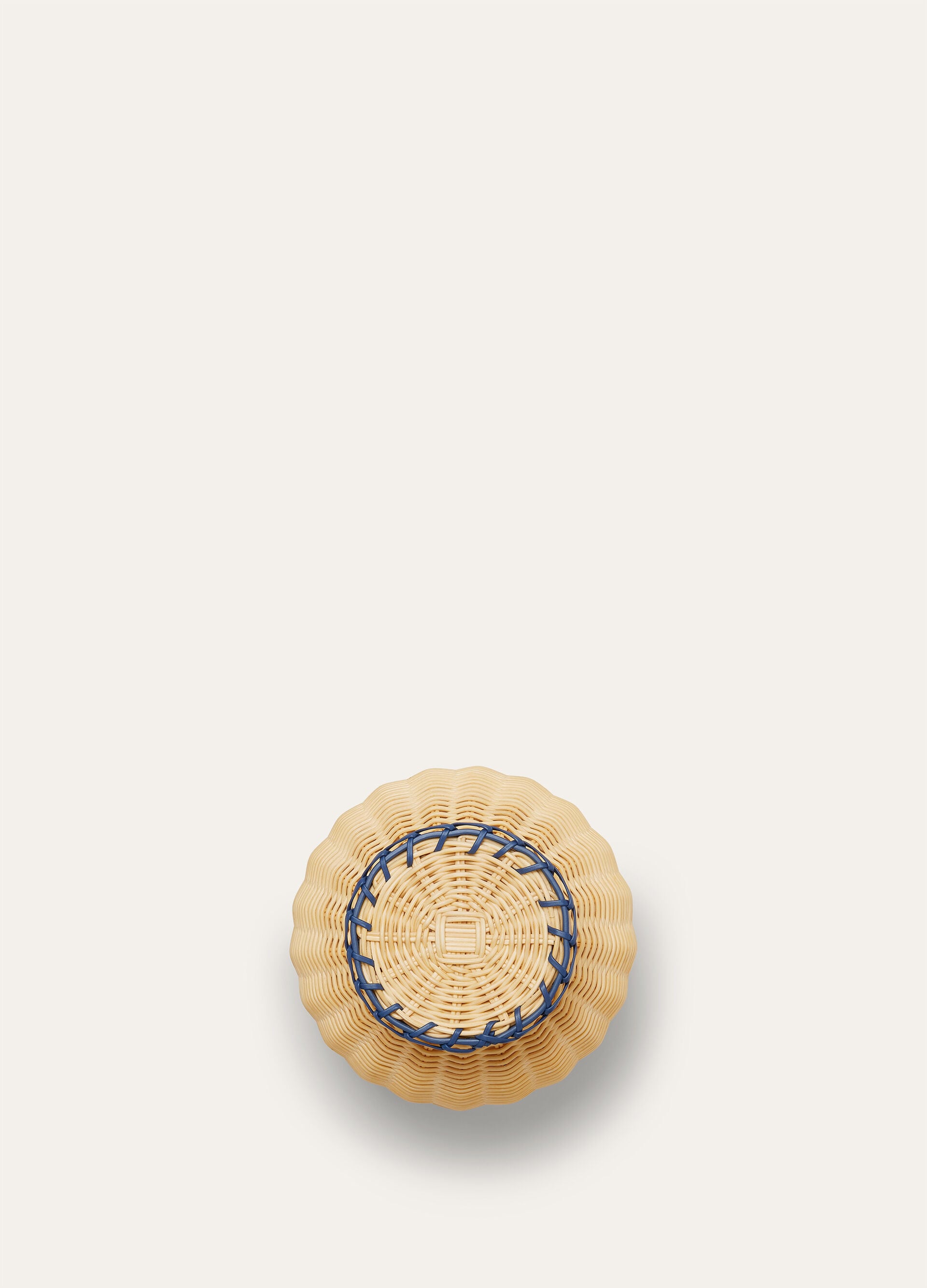 Small Wicker Vase - Malt/Ocean Heart