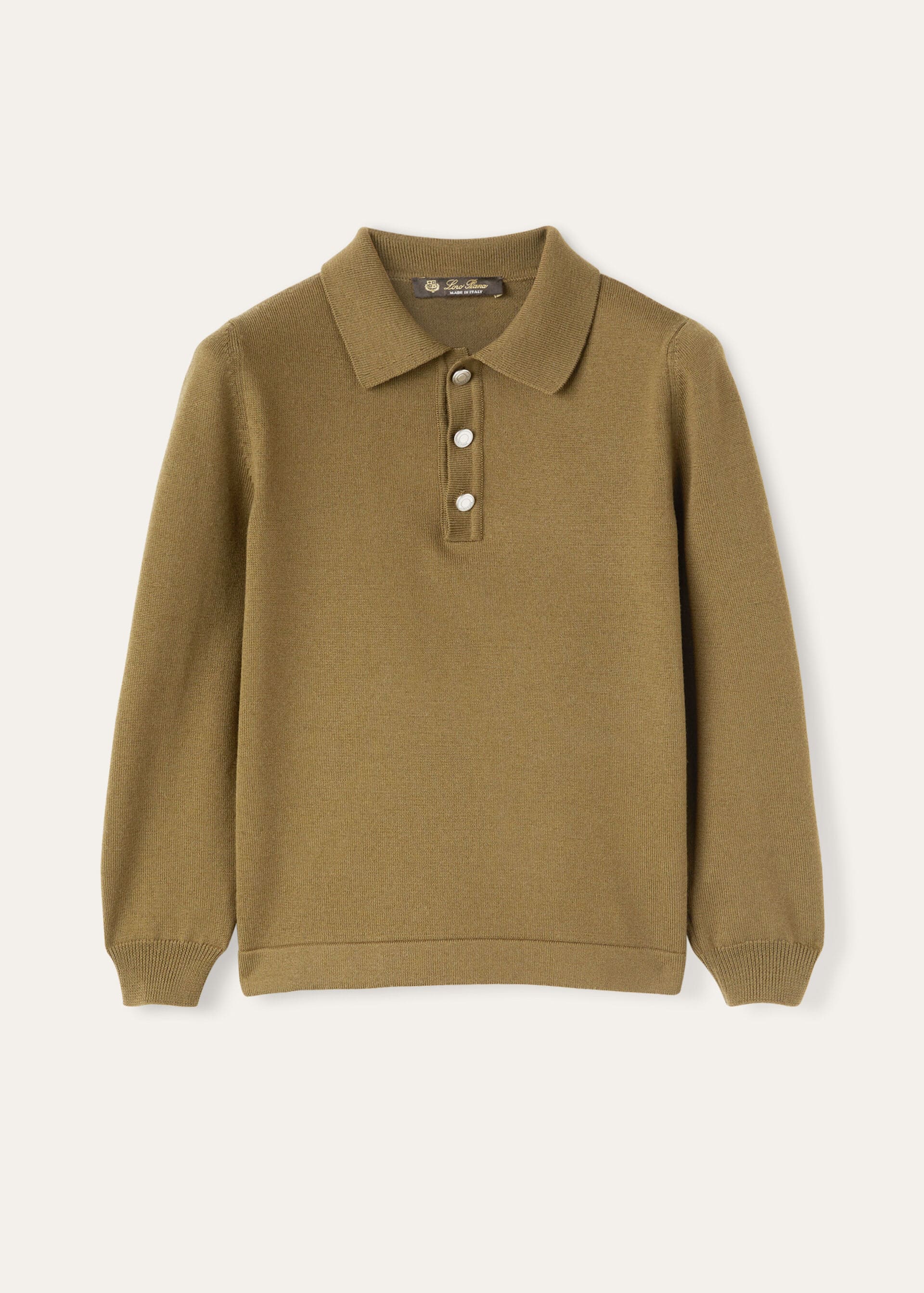 Kid's Wonderland Polo Jumper - Tundra Green