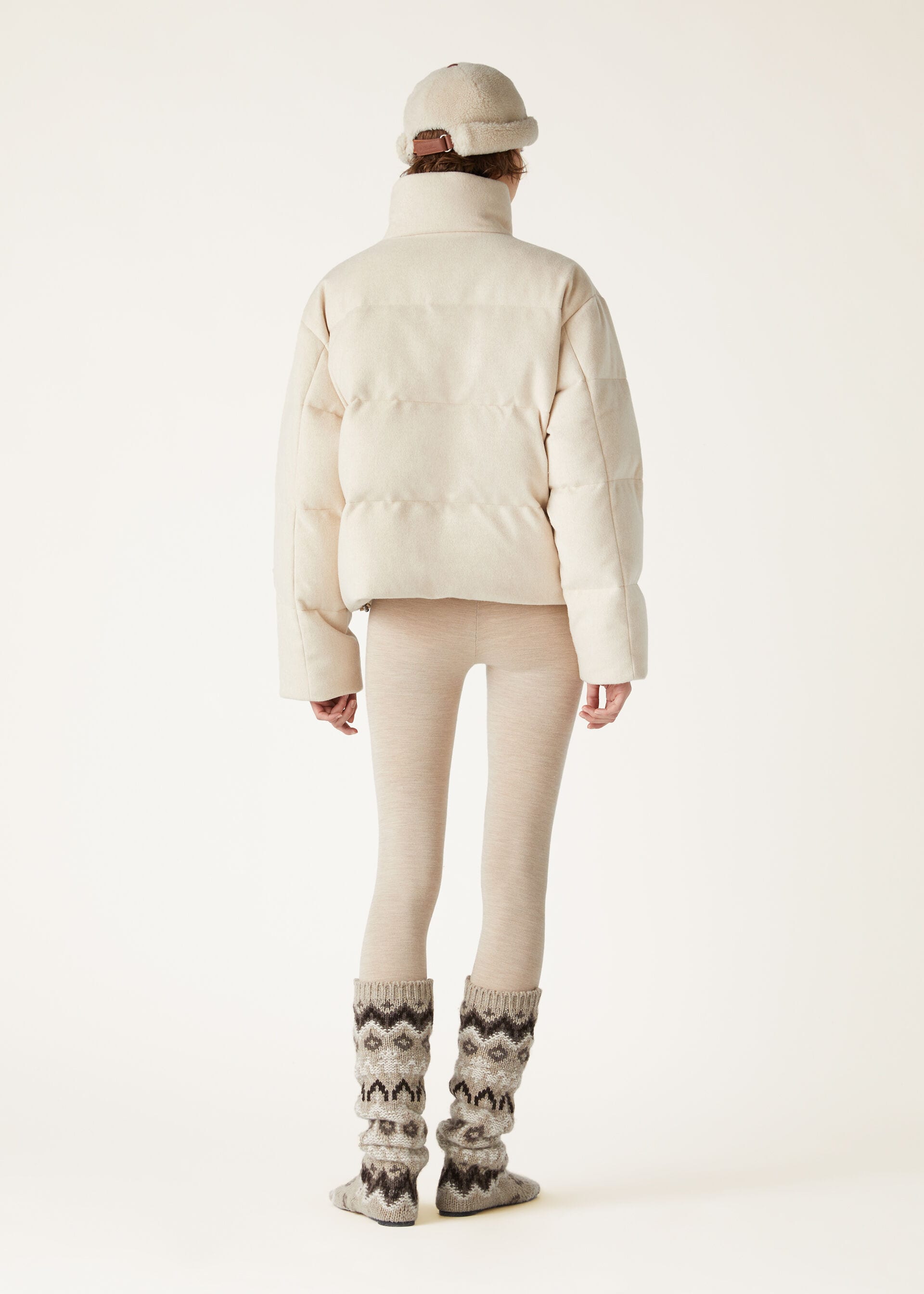 Jools Puffer Jacket - Natural Melange