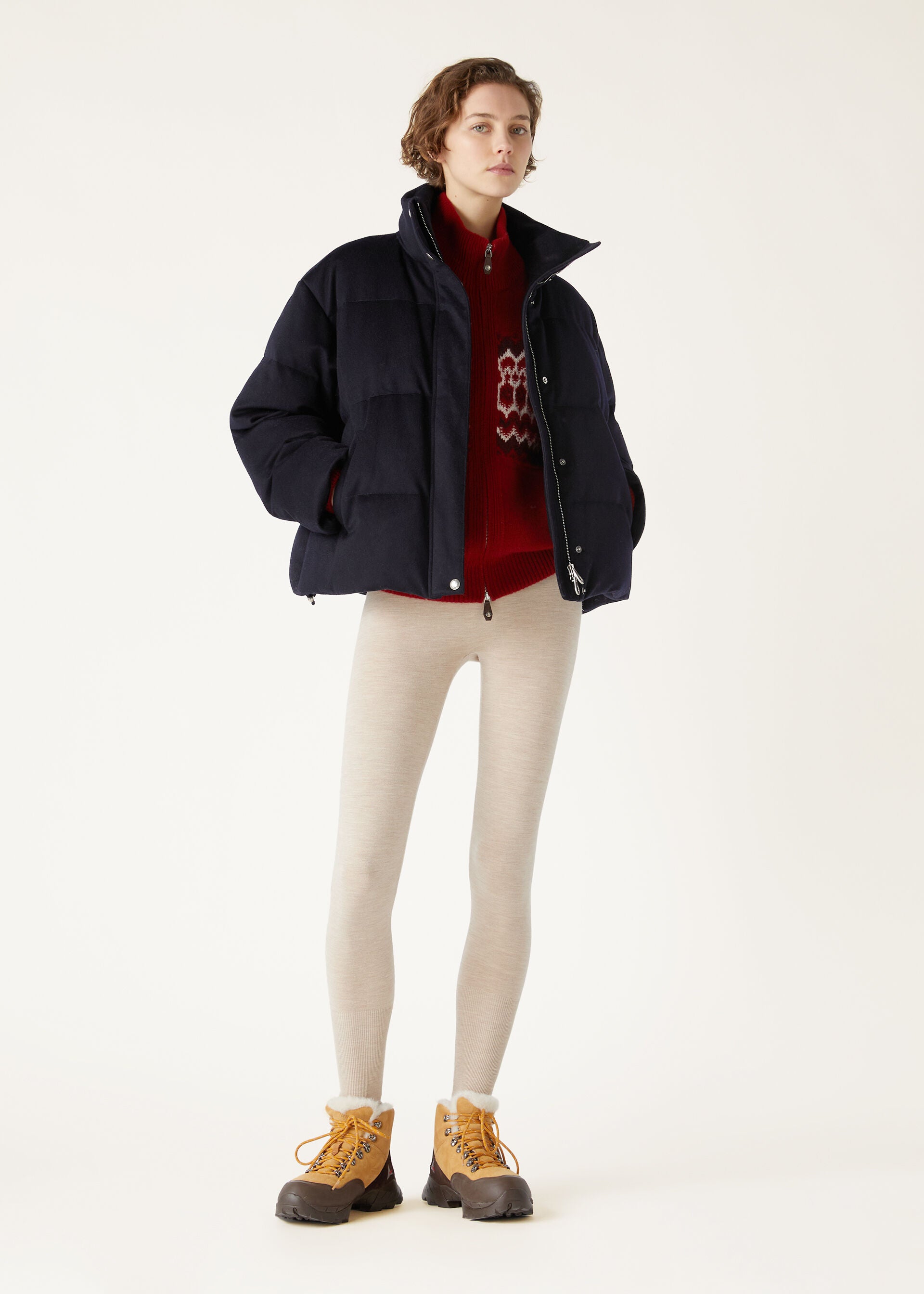 Jools Puffer Jacket - Navy Blue