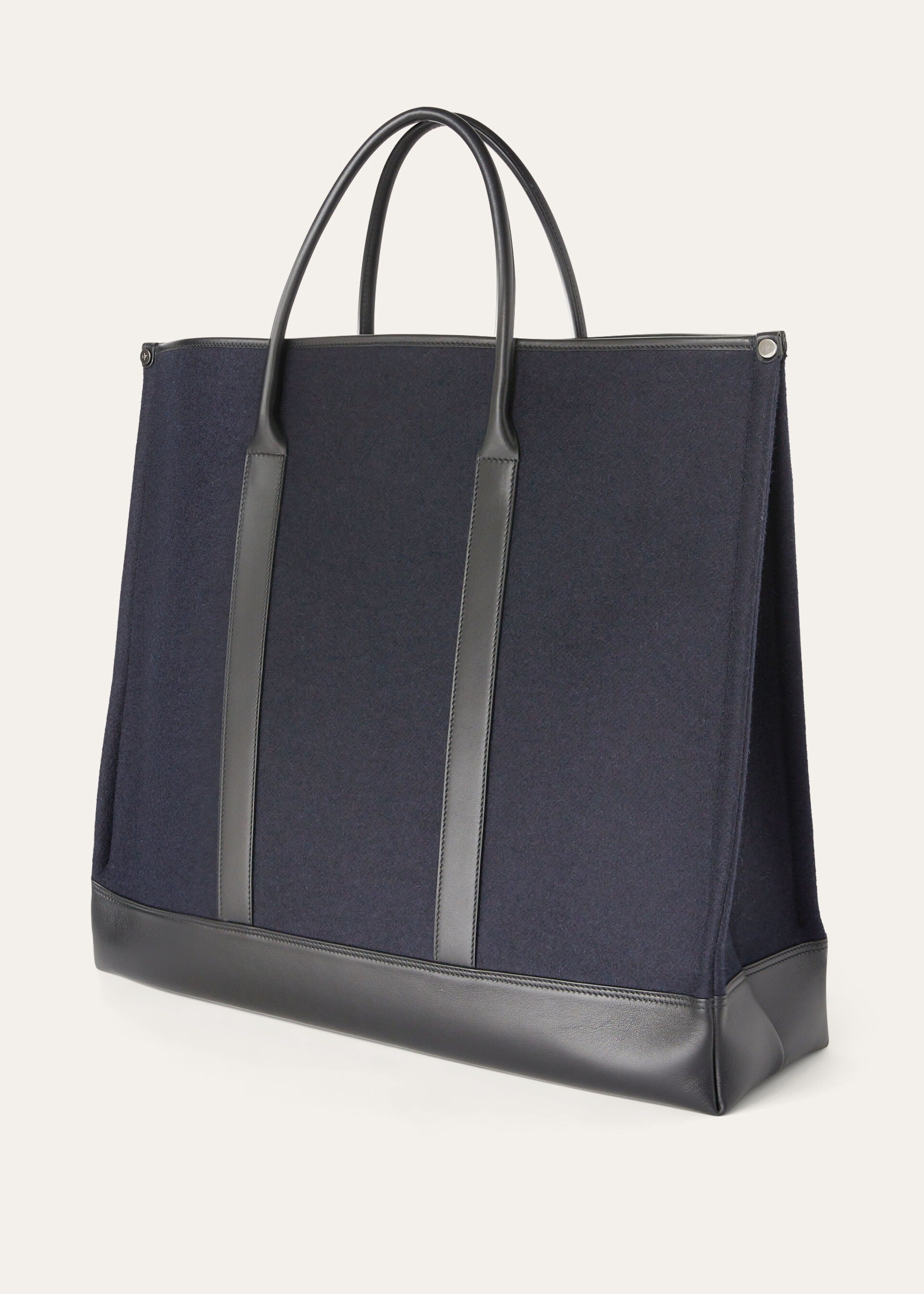 Large Beam tote - Blue Navy/Black/Gun Metal