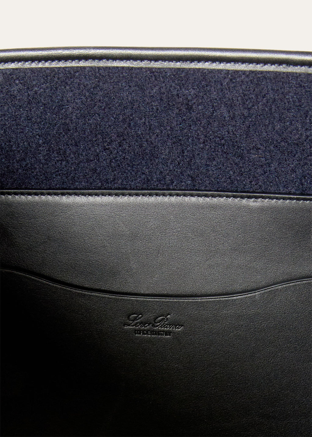 Large Beam tote - Blue Navy/Black/Gun Metal