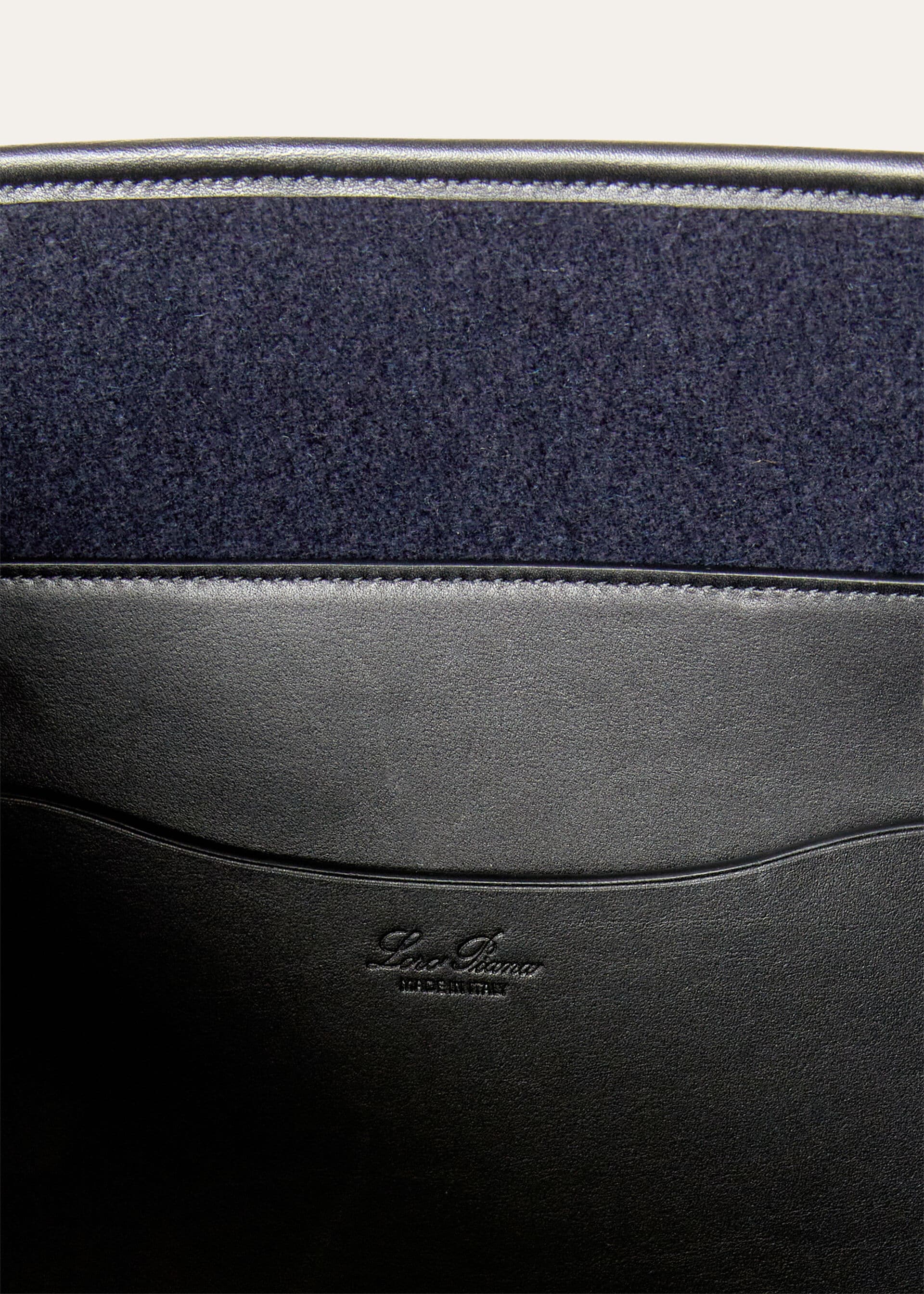 Large Beam tote - Blue Navy/Black/Gun Metal