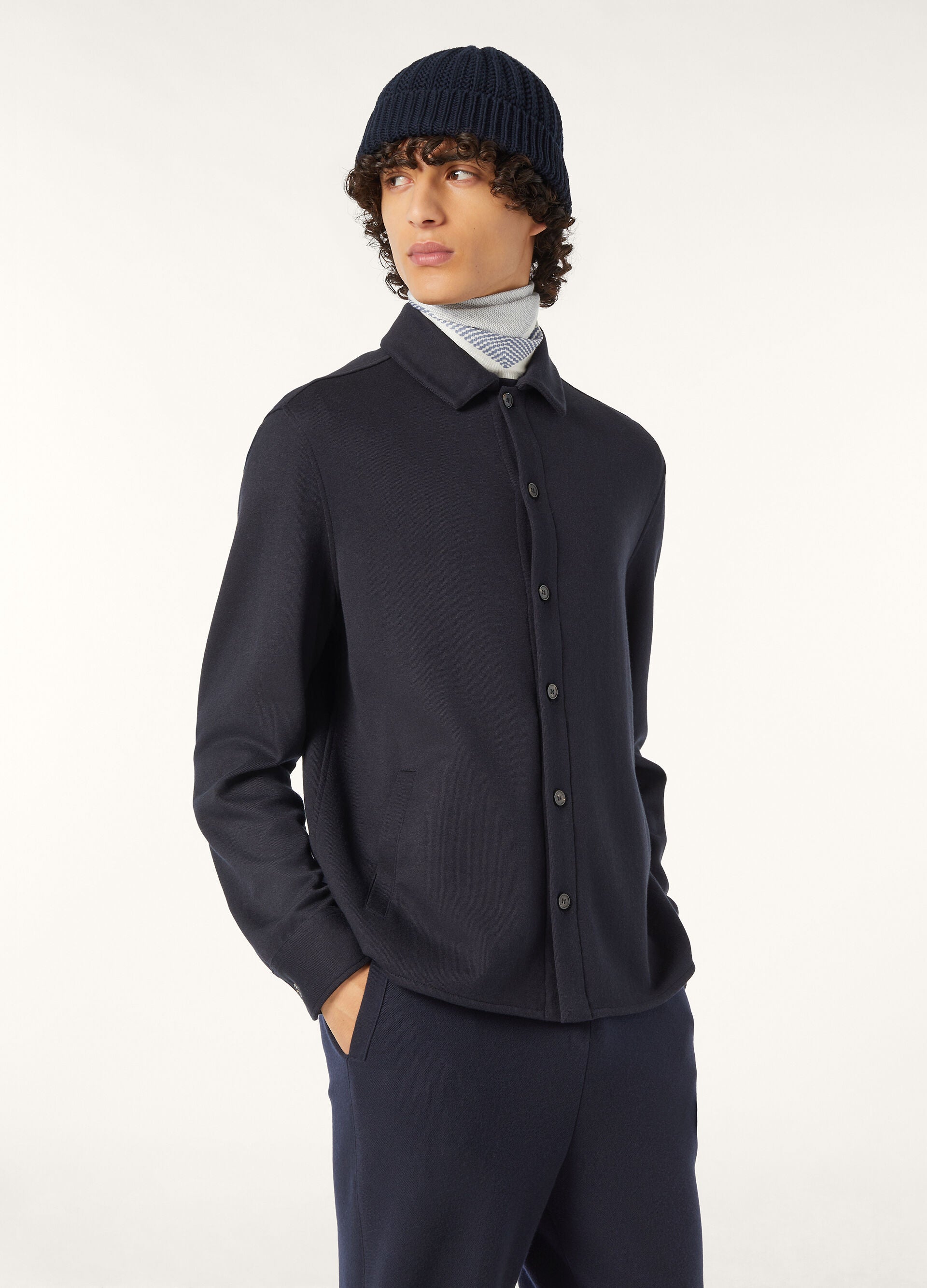 Whitney Overshirt - Navy Blue