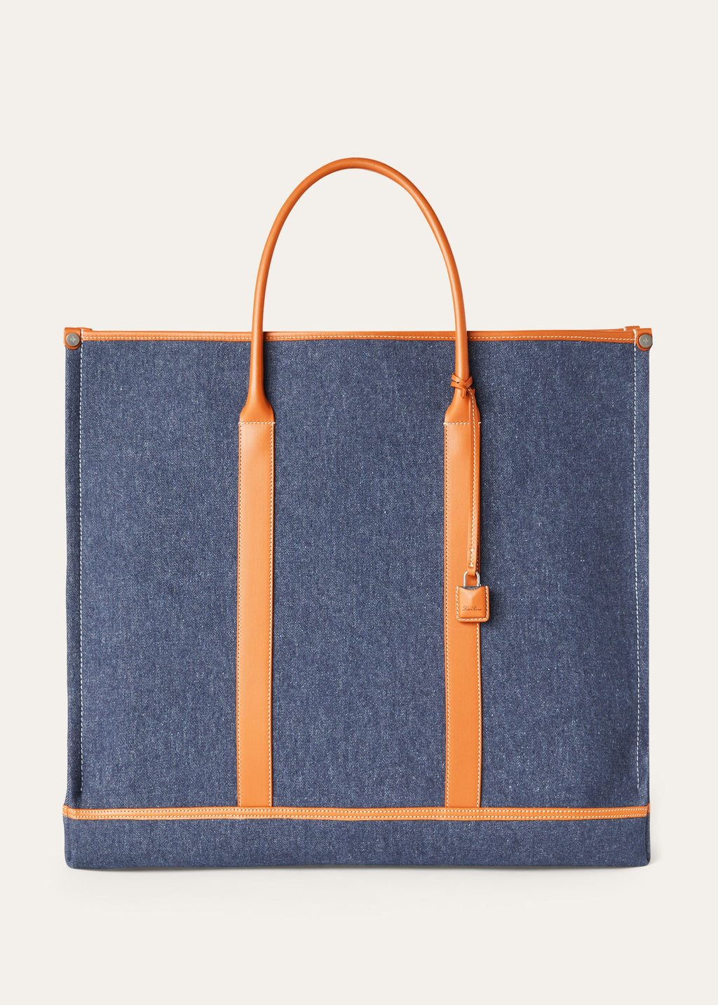 Large Beam tote - SURGE BLUE/ WHEAT BRAN/ANTQ SLVR