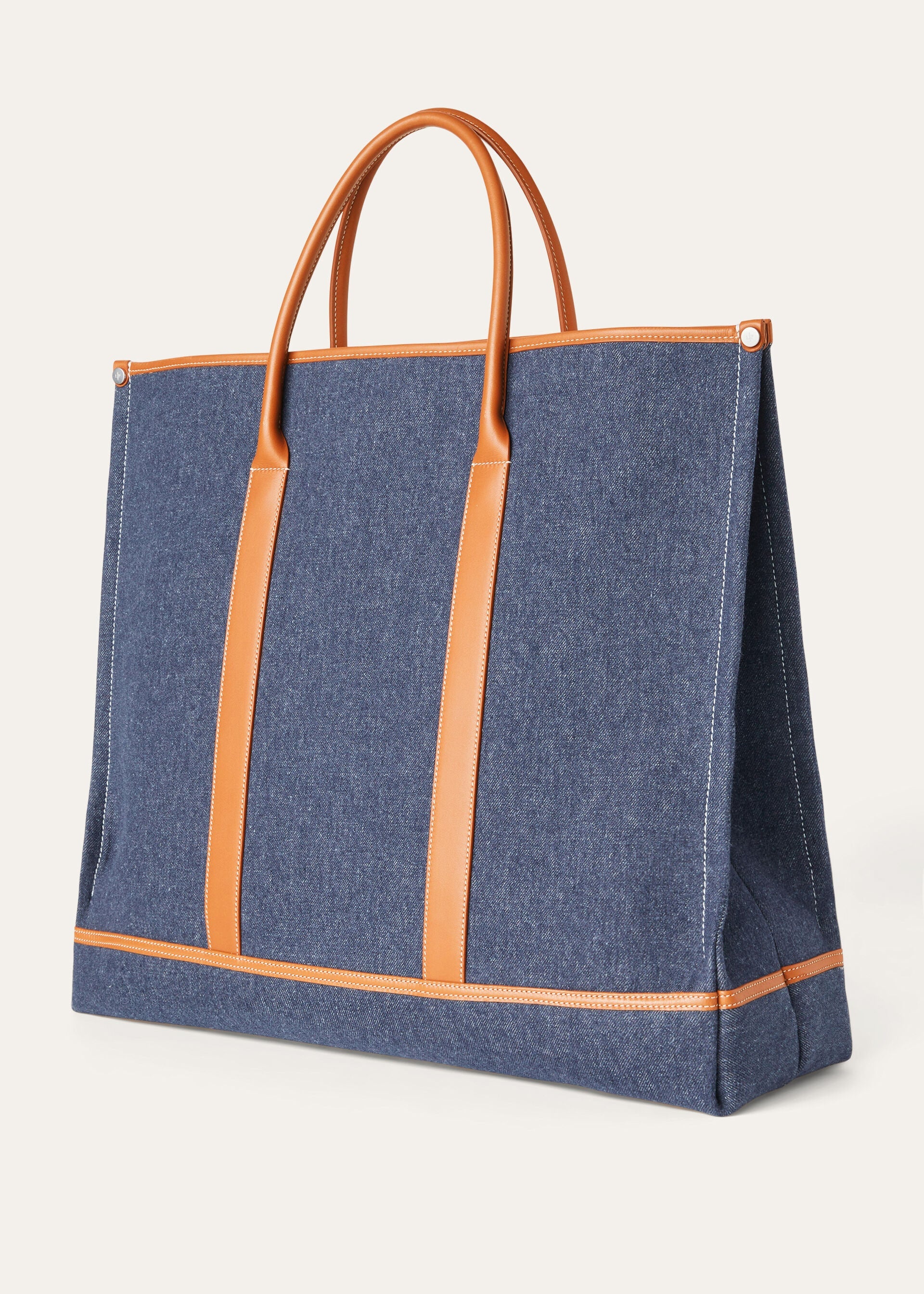 Large Beam tote - SURGE BLUE/ WHEAT BRAN/ANTQ SLVR