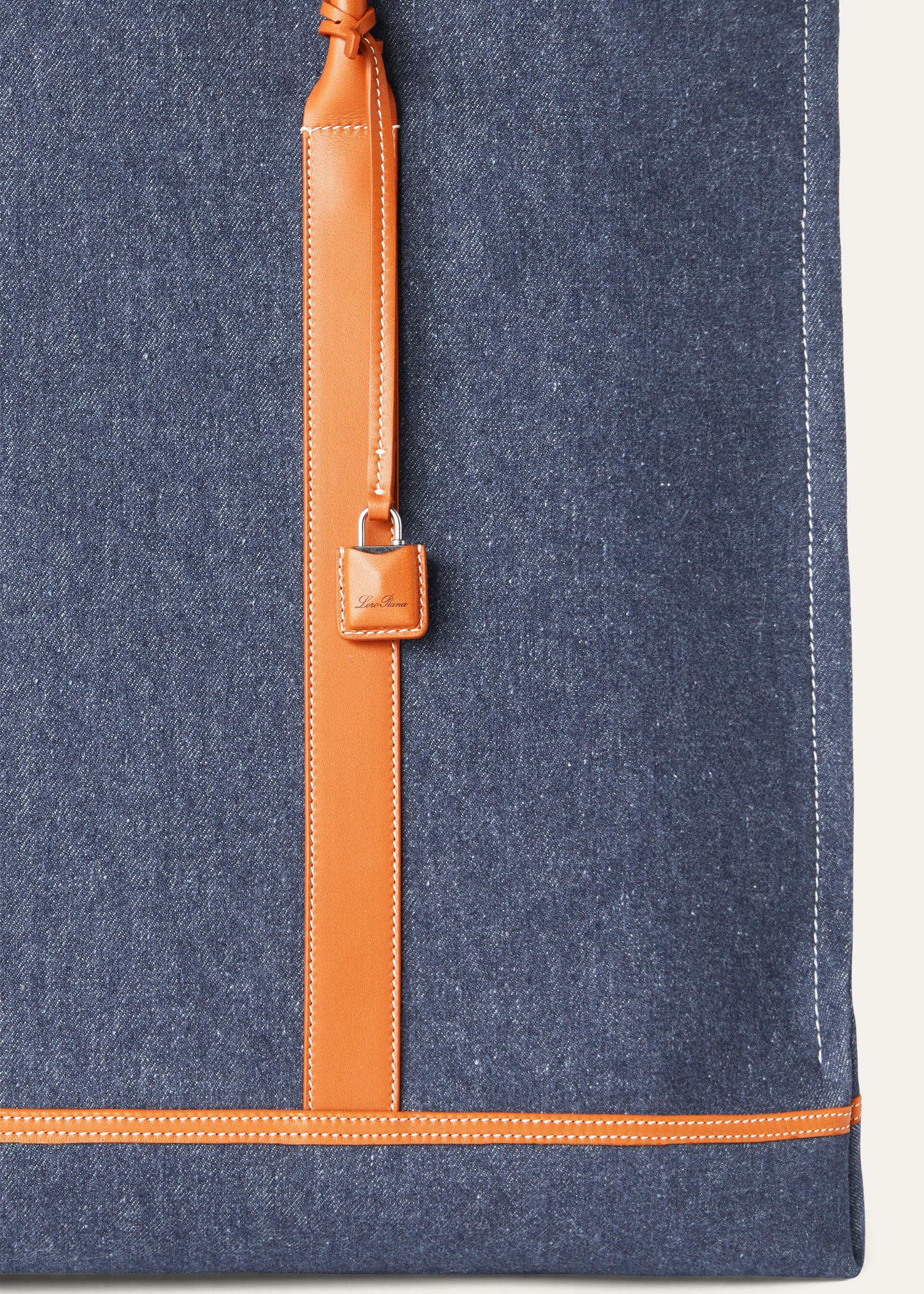 Large Beam tote - SURGE BLUE/ WHEAT BRAN/ANTQ SLVR