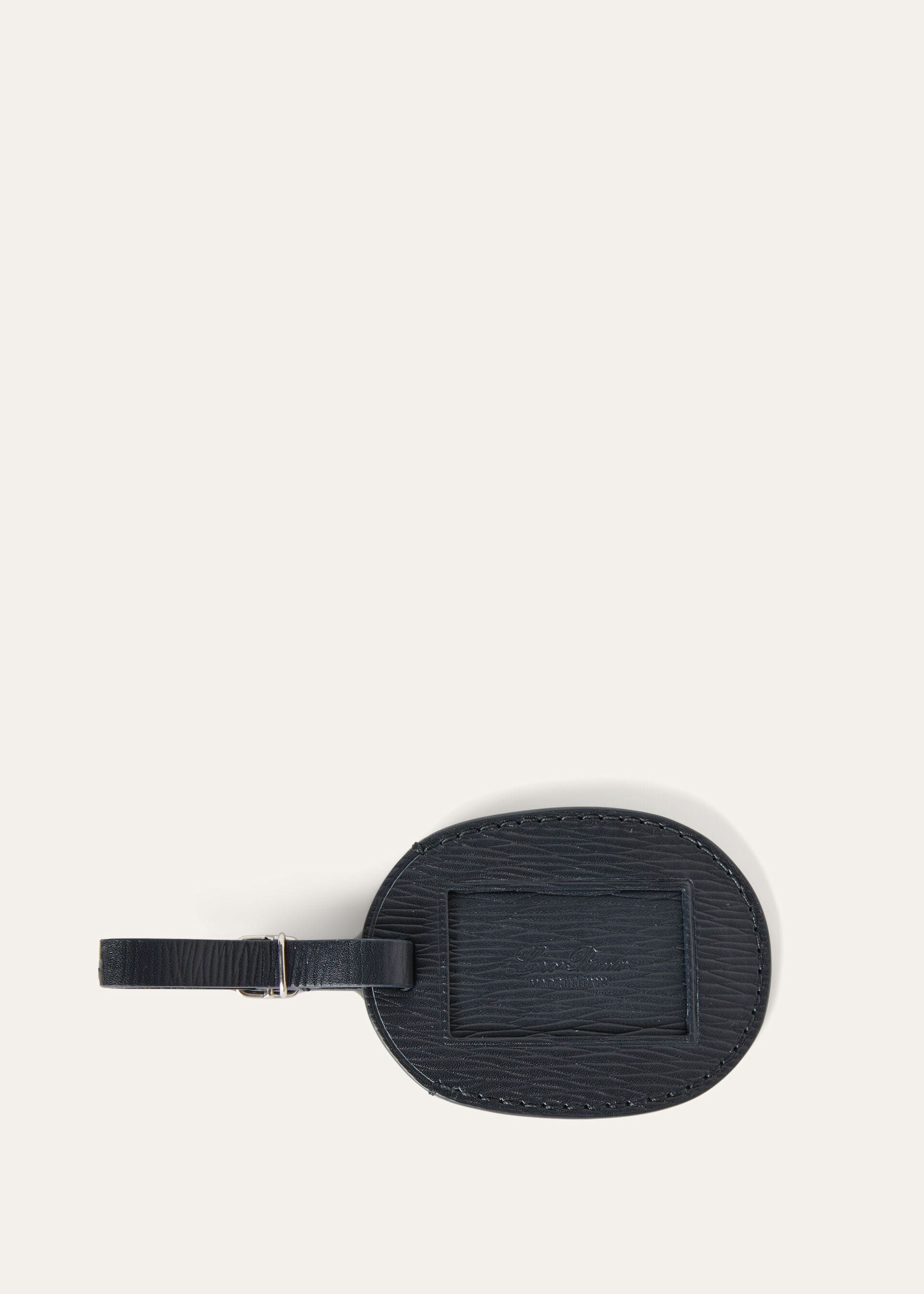Oval Luggage Tag - Blue Navy/Onyx
