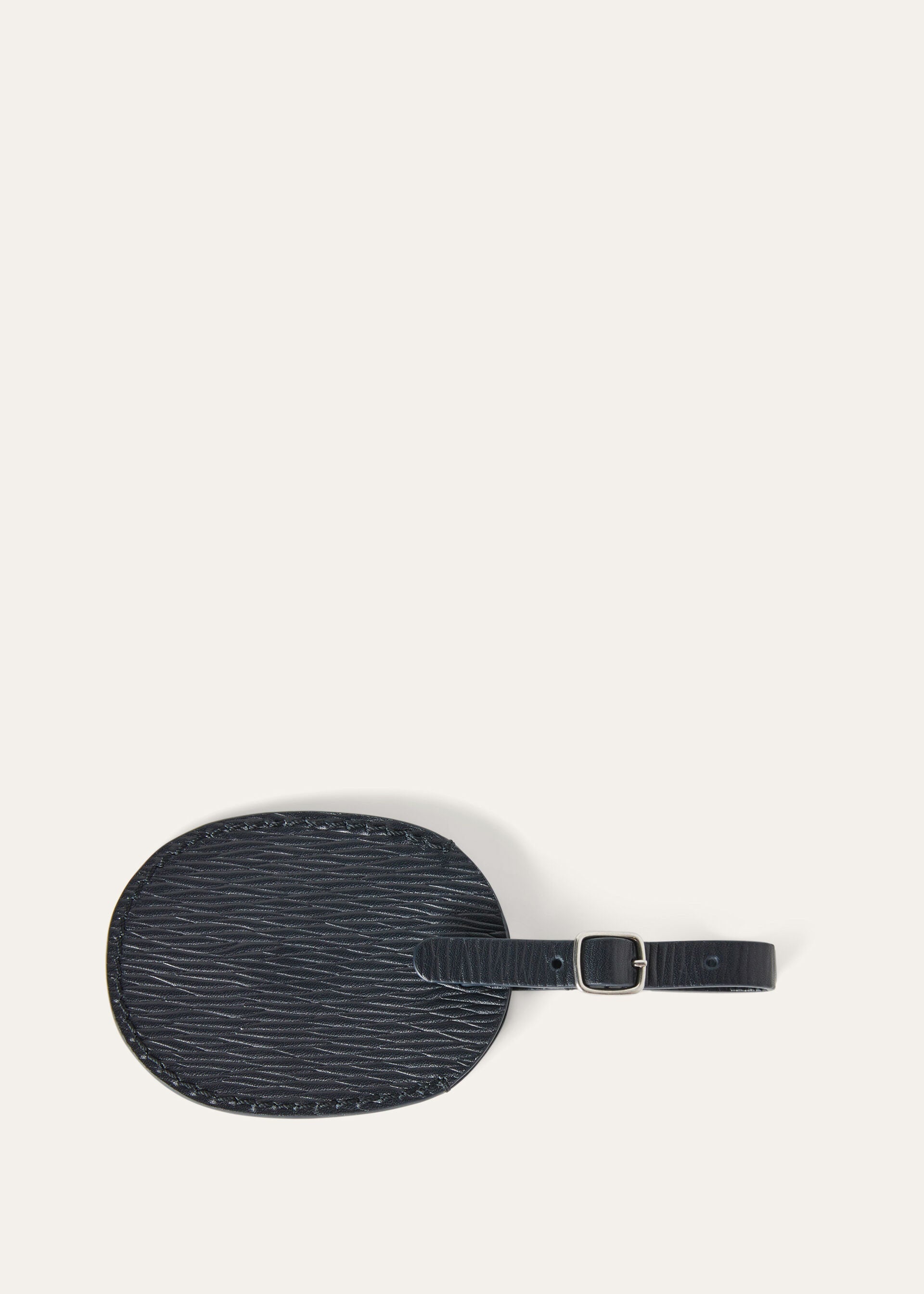 Oval Luggage Tag - Blue Navy/Onyx