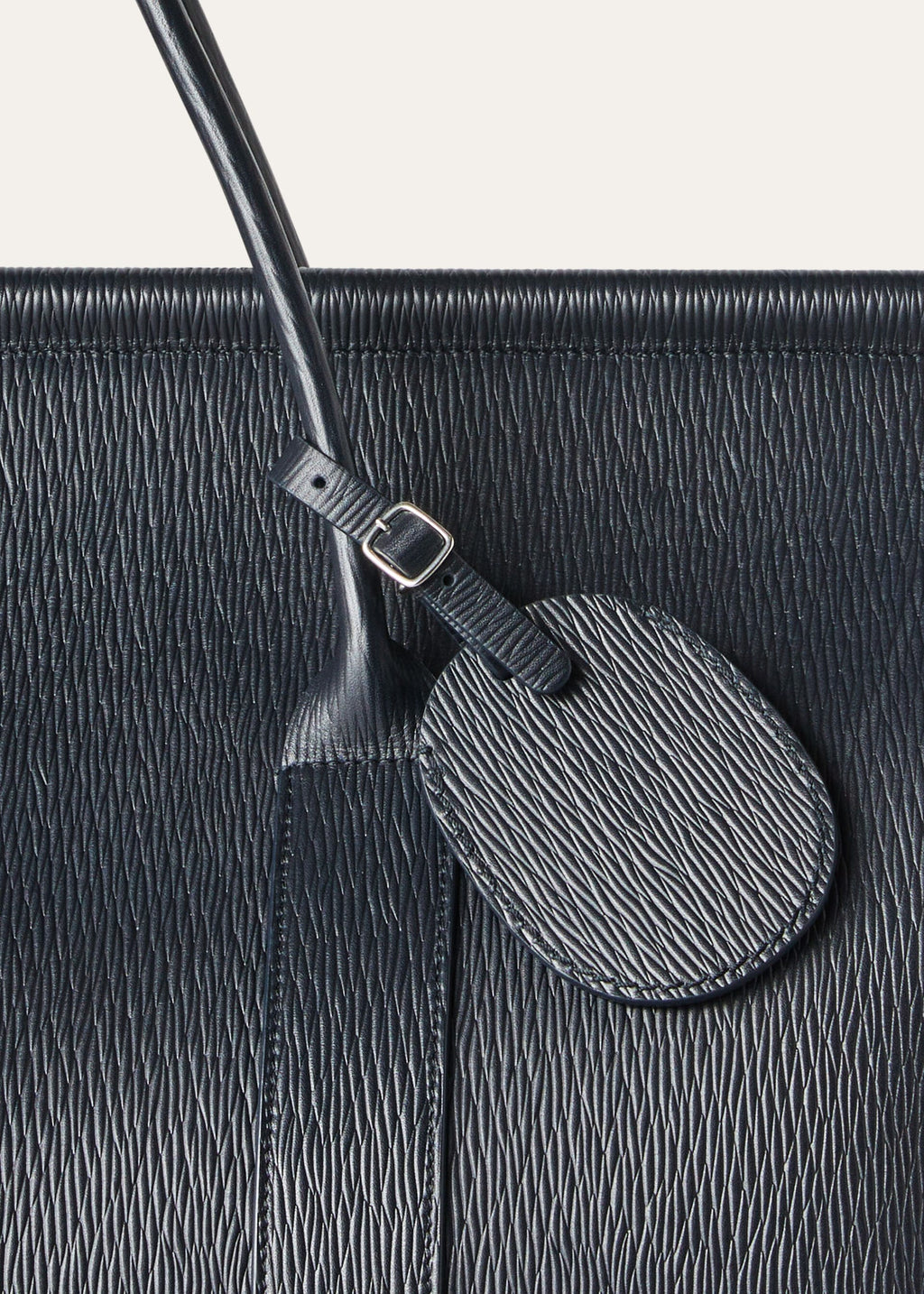 Oval Luggage Tag - Blue Navy/Onyx