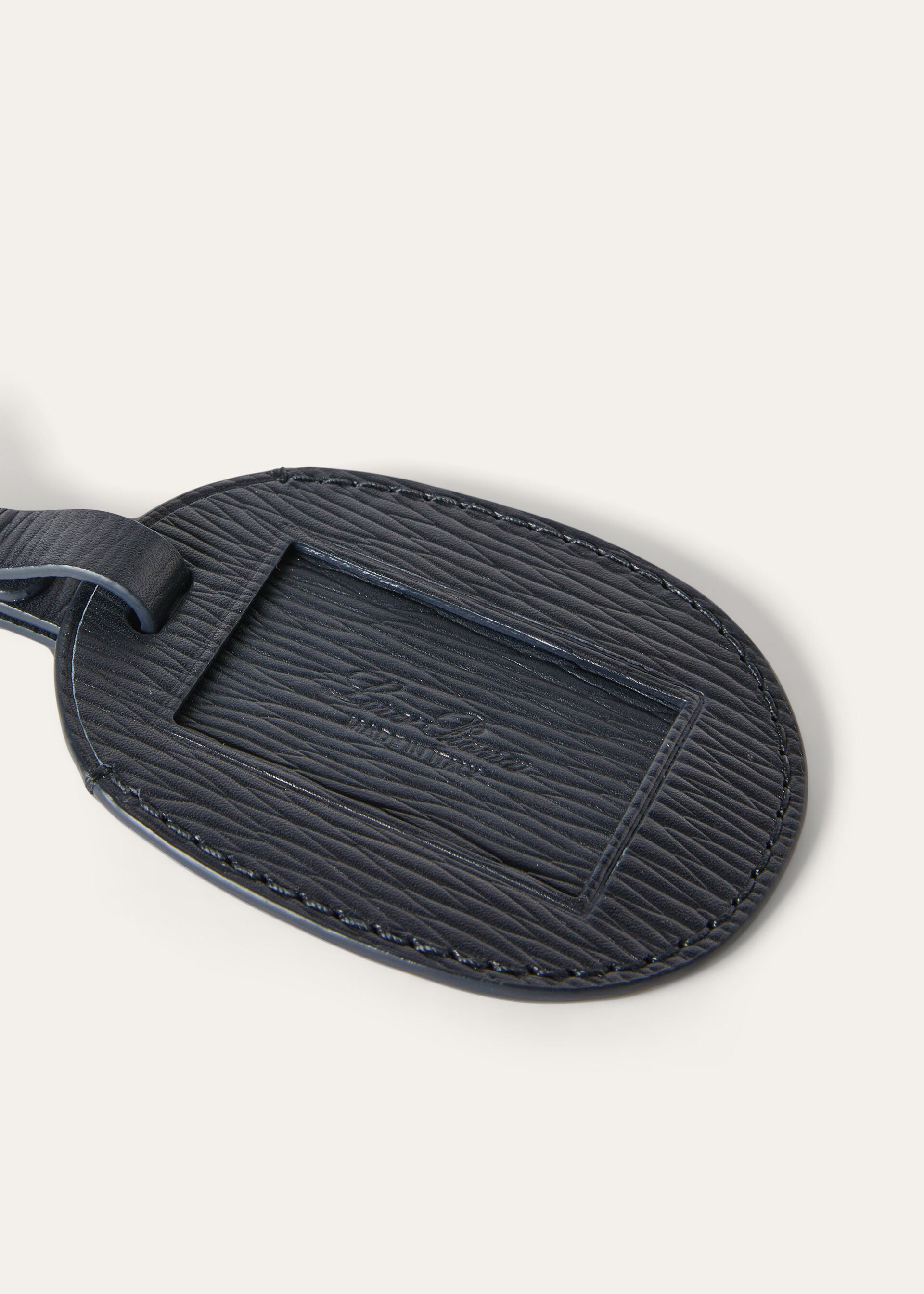 Oval Luggage Tag - Blue Navy/Onyx