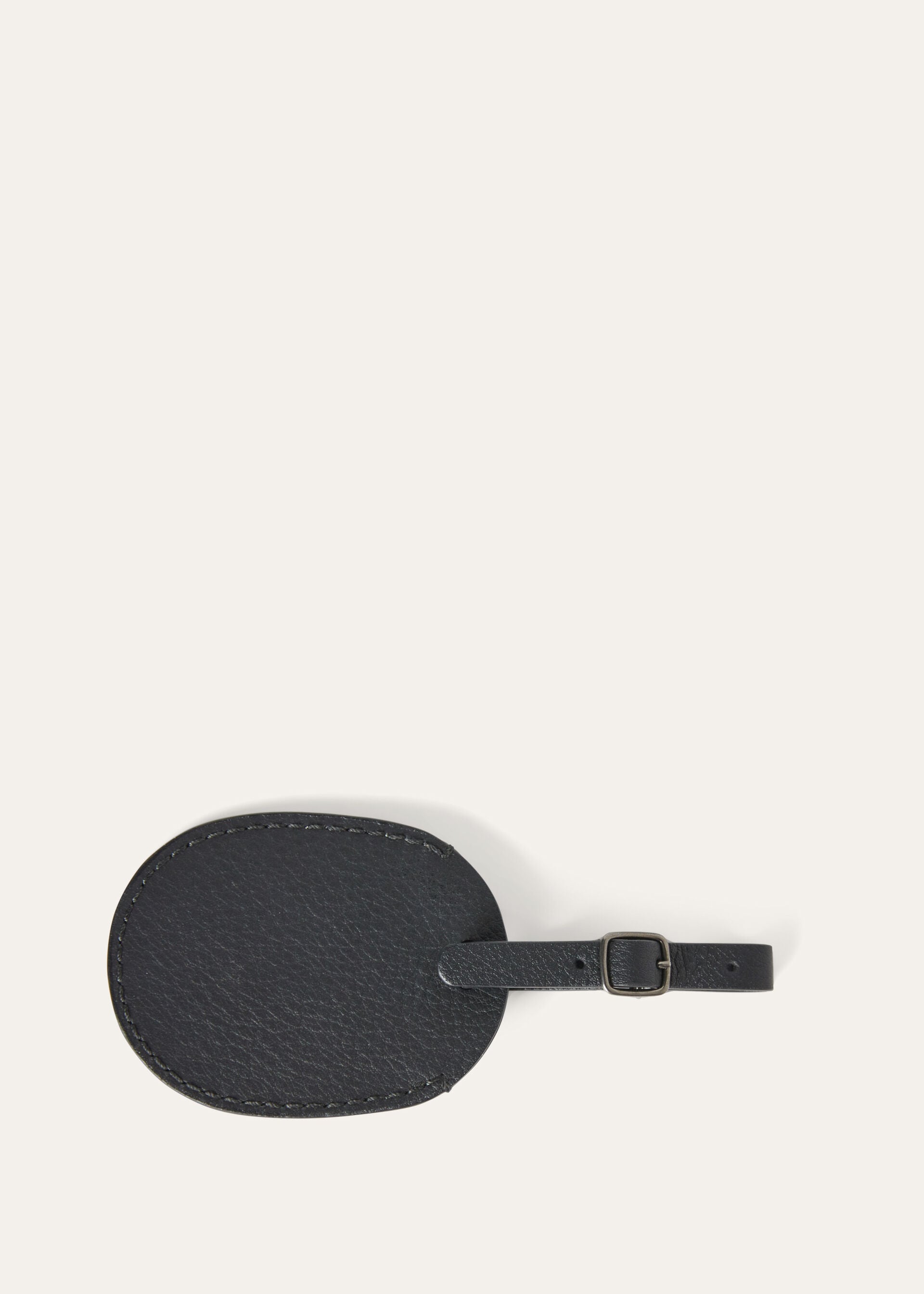 Oval Luggage Tag - Black/Onyx